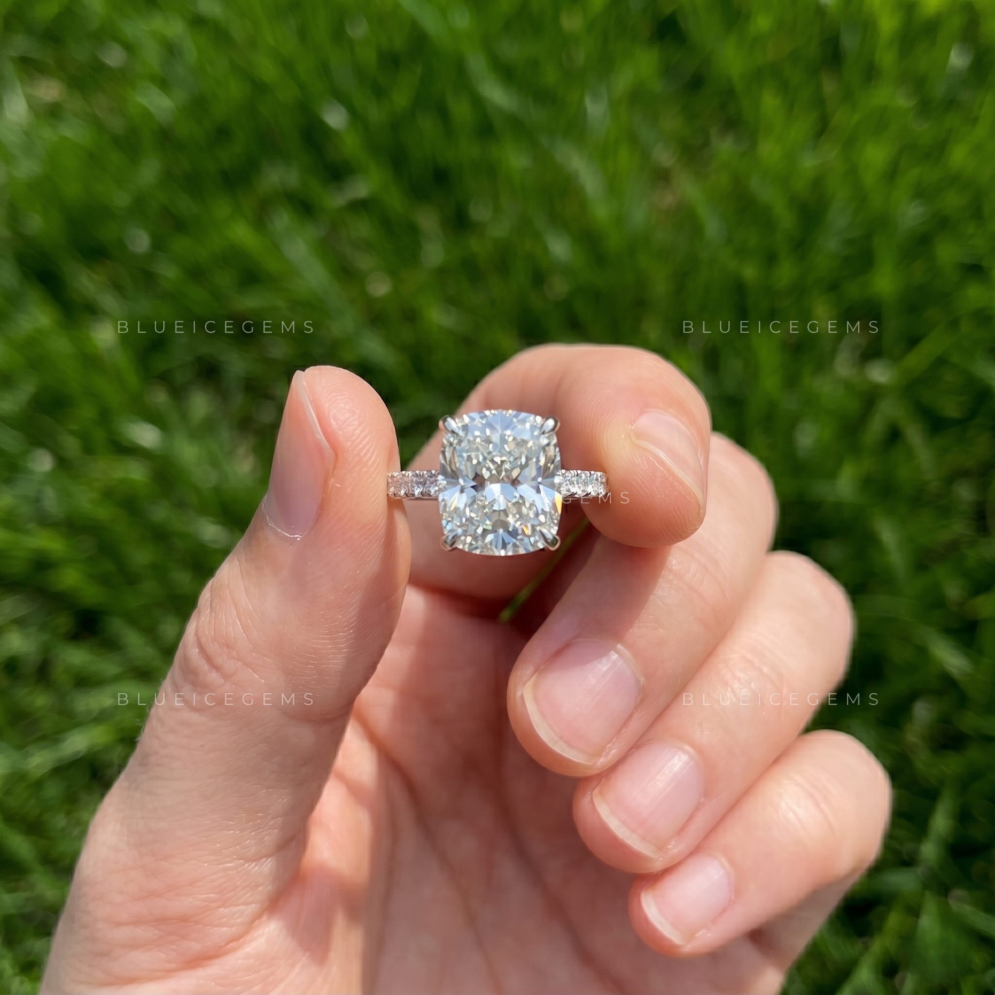 Heritage Cushion Brilliant Cut Ornate Anniversary Statement Treasure Ring