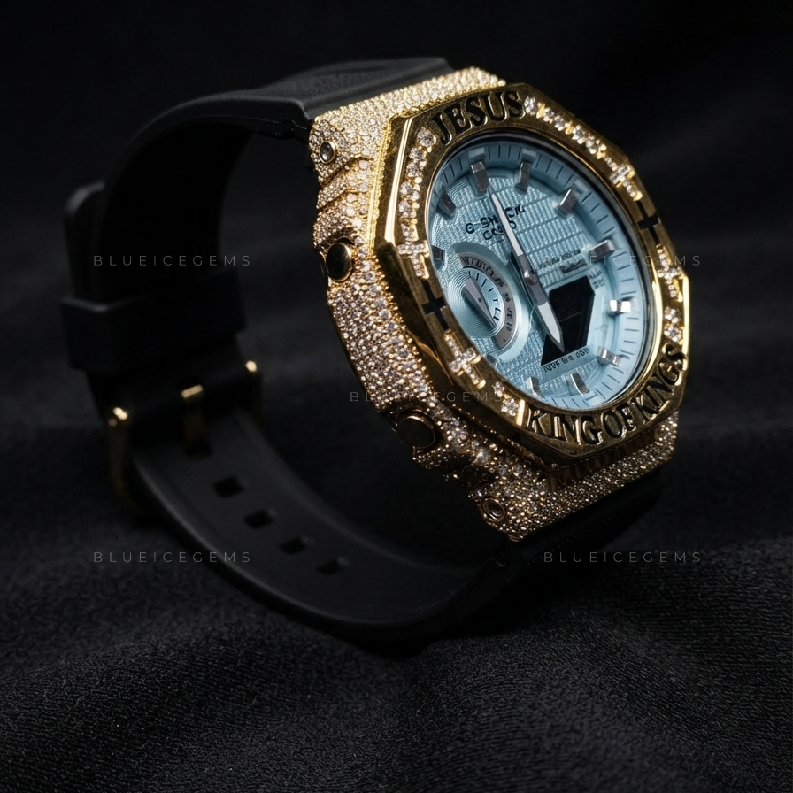Kingdom Cross Royale Watch – 8.912 CT Moissanite