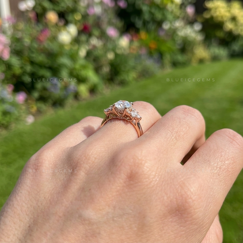 Mixed-Cut Brilliant Cluster Anniversary Treasure Keepsake Ring