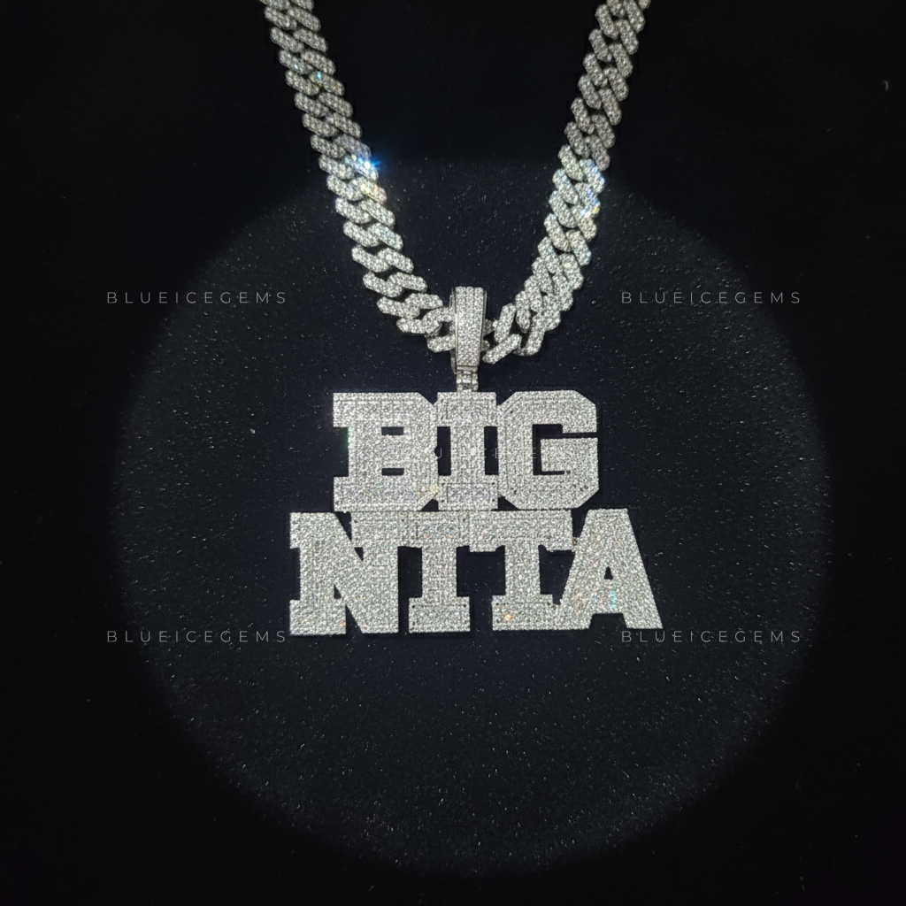 "BIG NITTA" Two-Tier Custom Block Pendant
