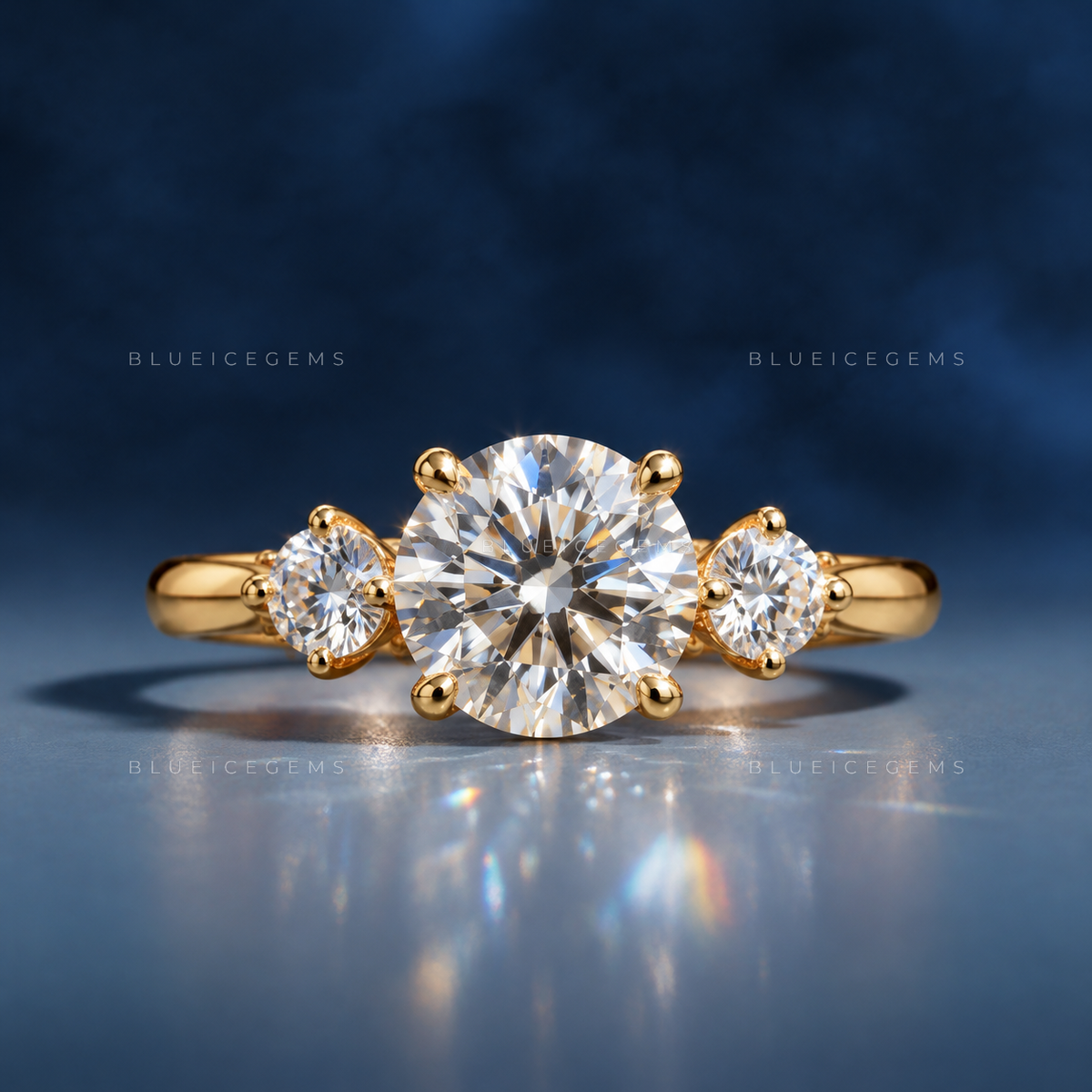 Everlasting Brilliance Round Cut Pavé Engagement Ring