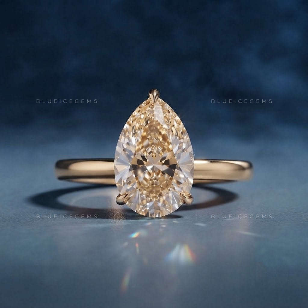 Timeless Grace Pear Cut Classic Silhouette Engagement Ring