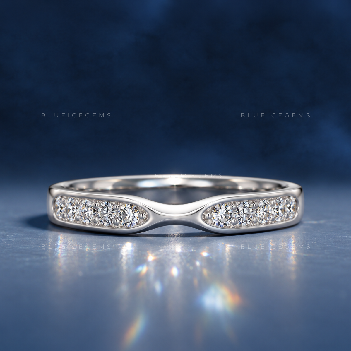 Velora Round Cut Minimalist Band Ring