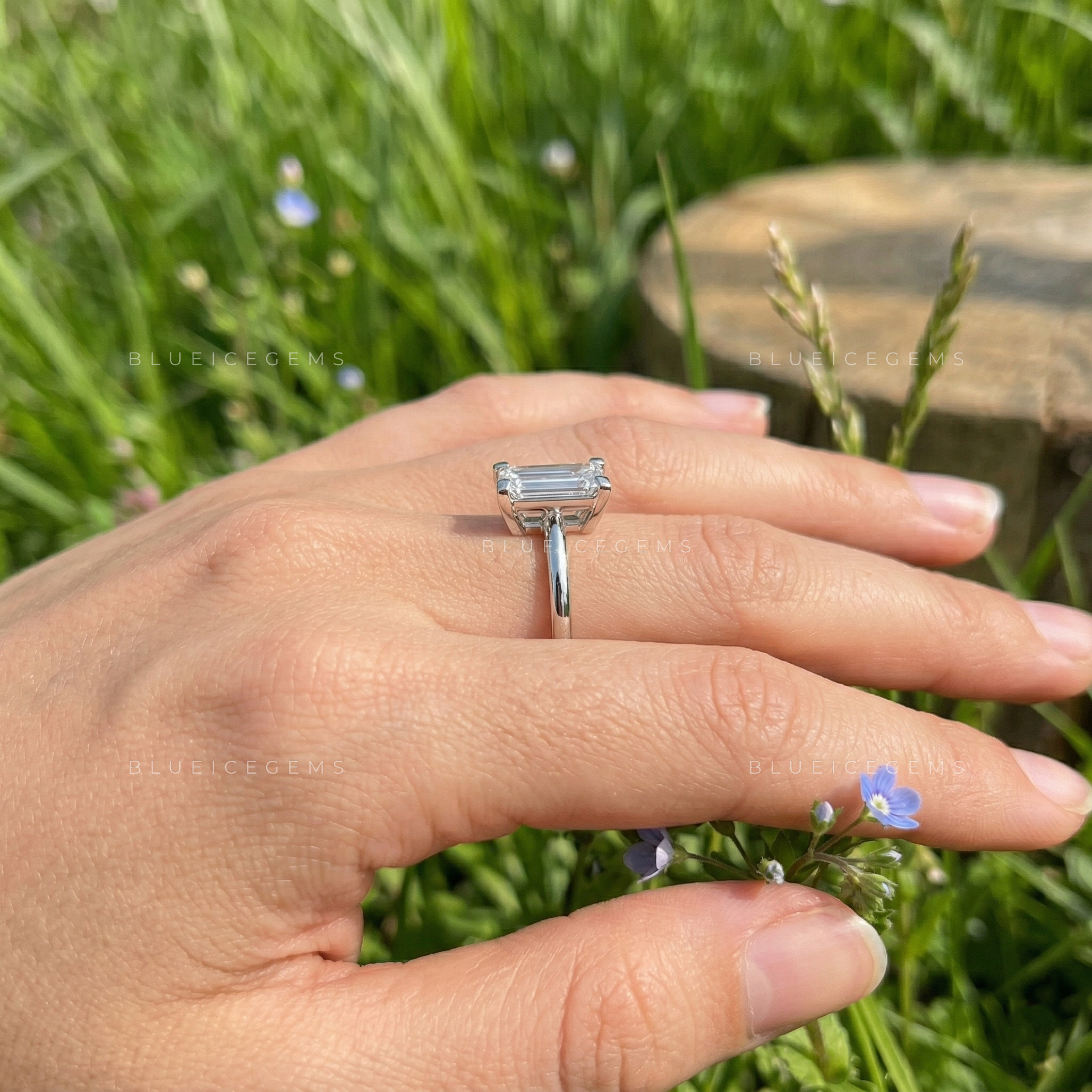 The "Urban Icon" Tapered Baguette: Boldly Architectural Solitaire