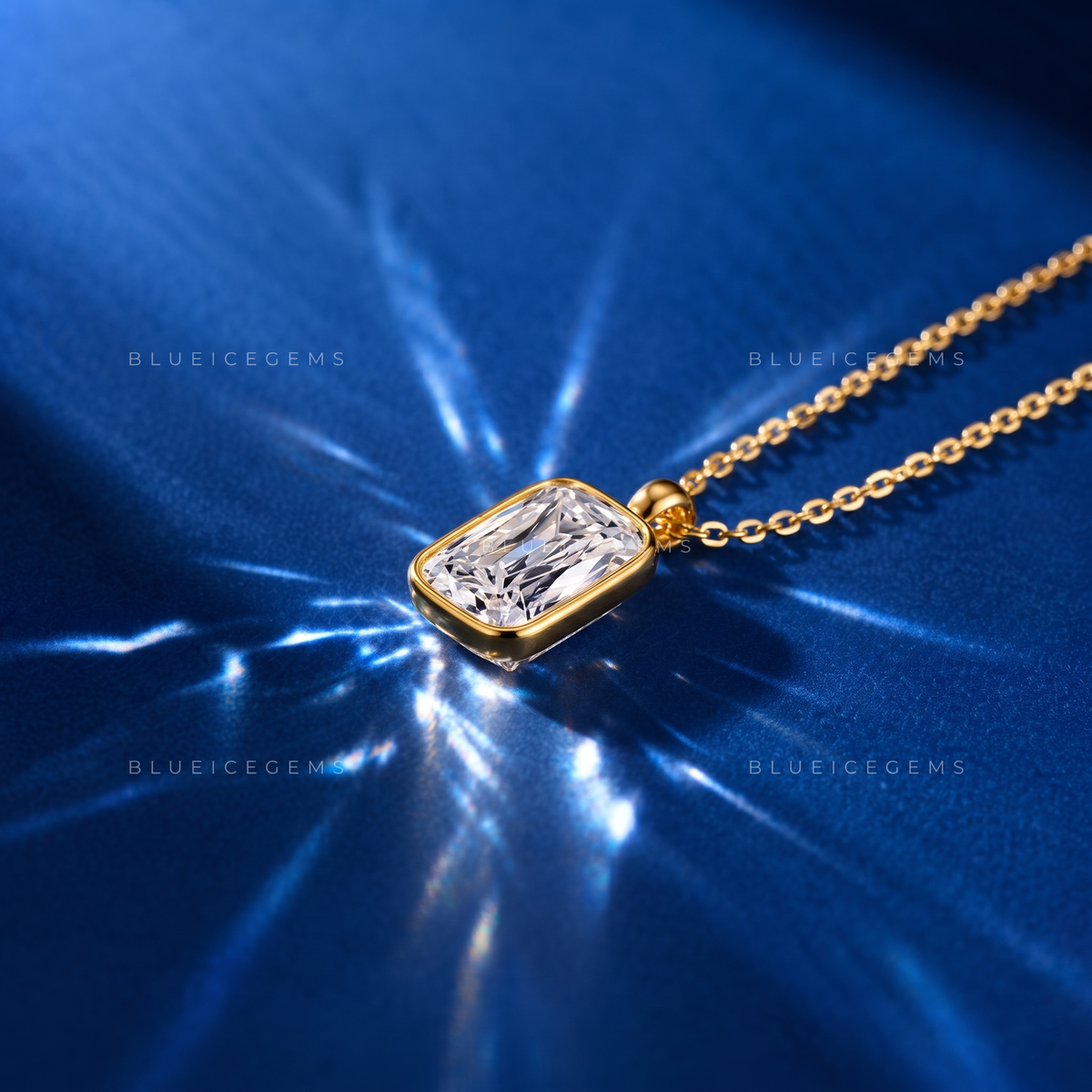 Ashoka Cut Solitaire Diamond Pendant