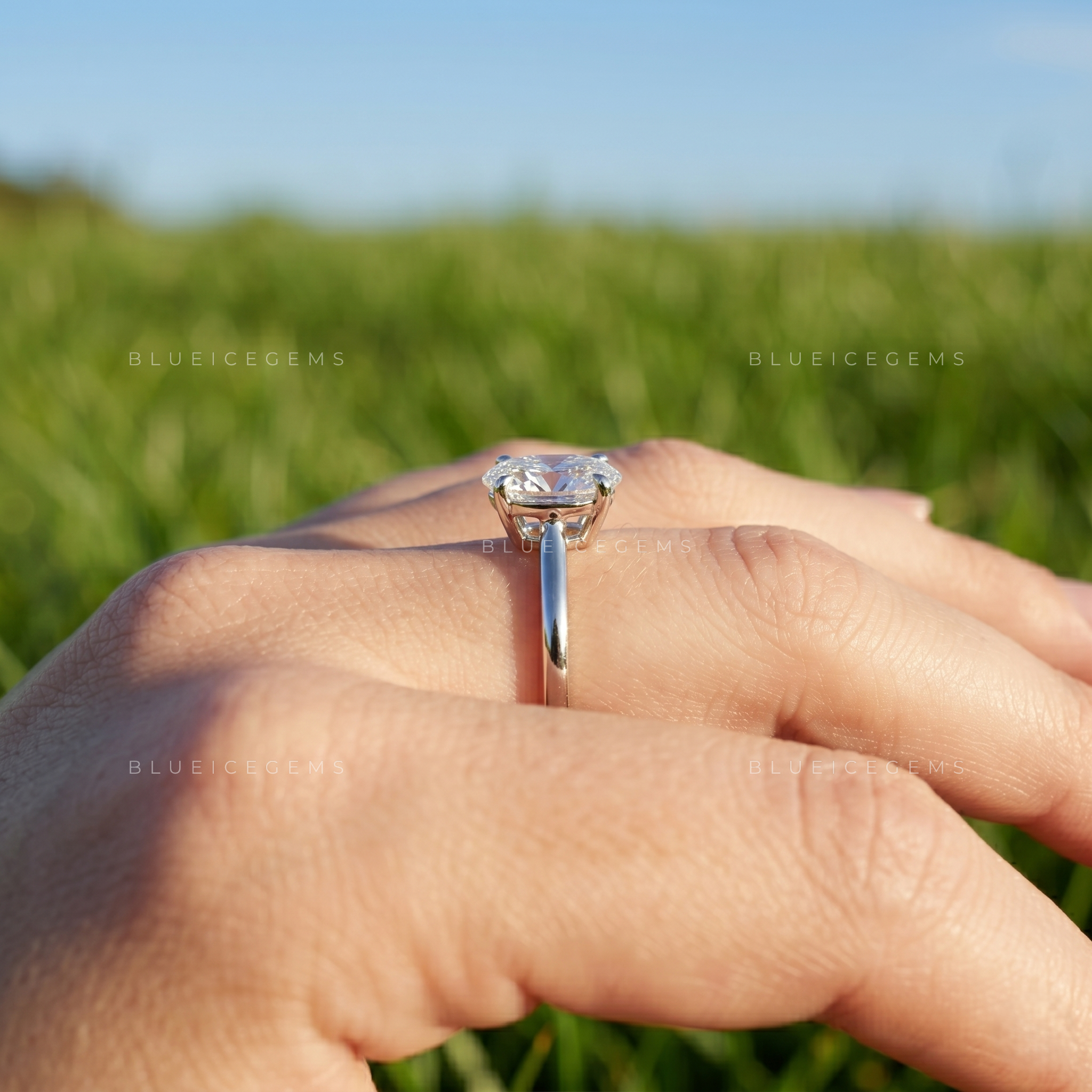 Victorian-Era Oval Cut Delicate Solitaire Keepsake Promise Ring