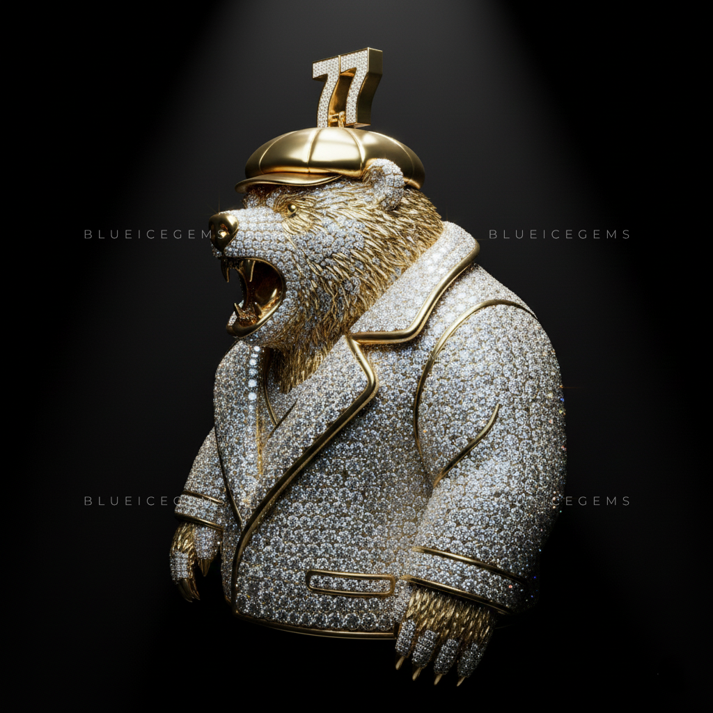The "77" Ursine Executive: Diamond Overcoat & Golden Grizzly Sovereign