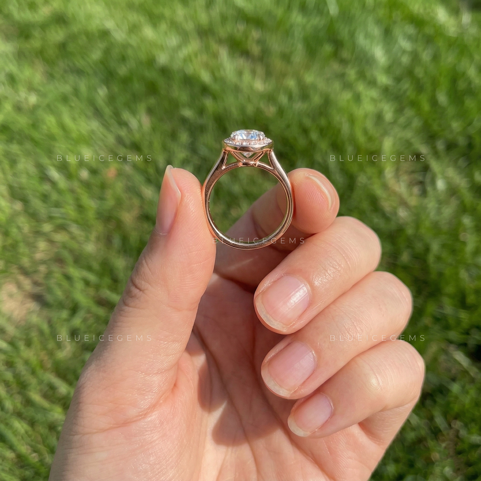 Timeless Radiance Round Cut Hidden Halo Ring