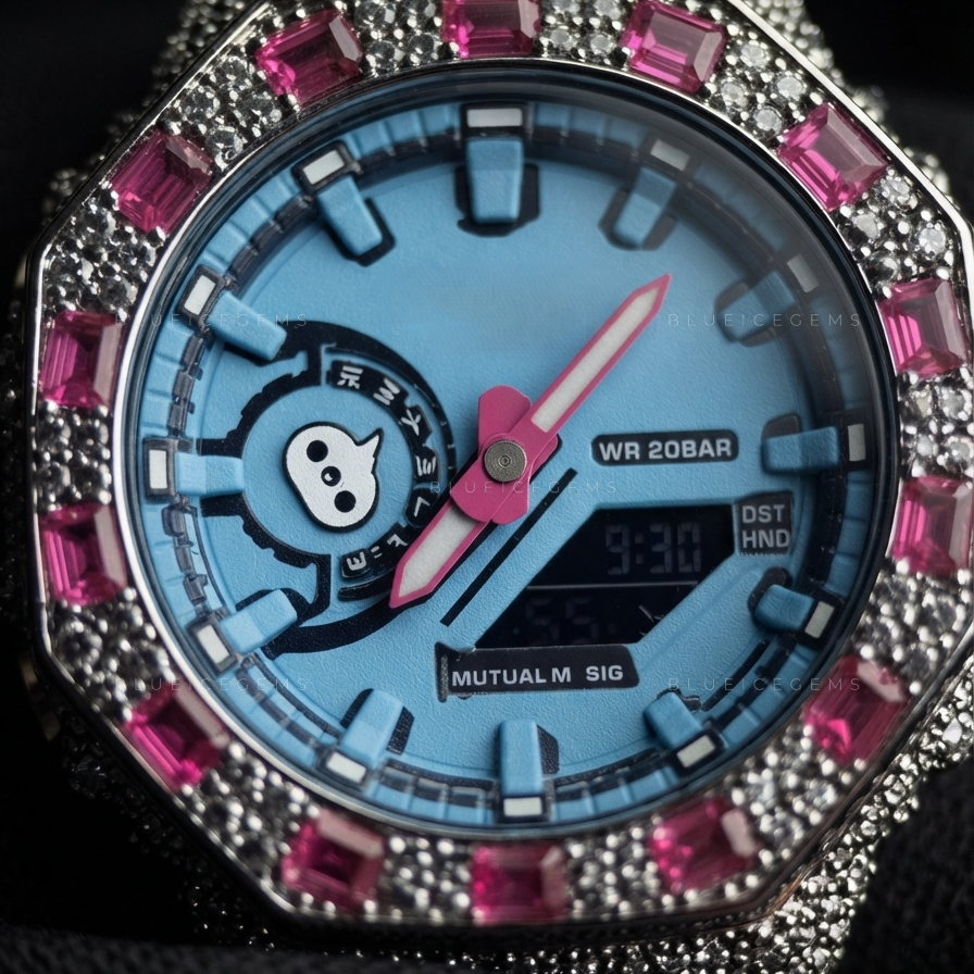 Obsidian Ruby Forge Bezel – VVS1 Black Moissanite