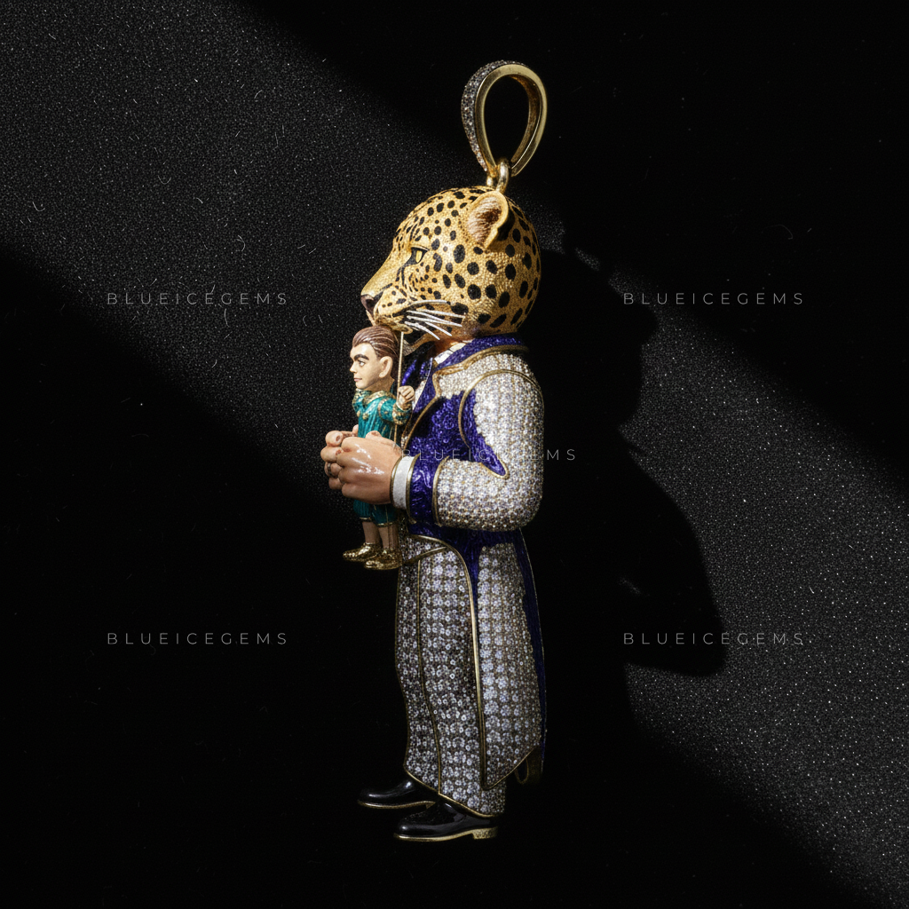 The Regal Impresario: Royal Purple Tailcoat & Diamond Jaguar Sovereign