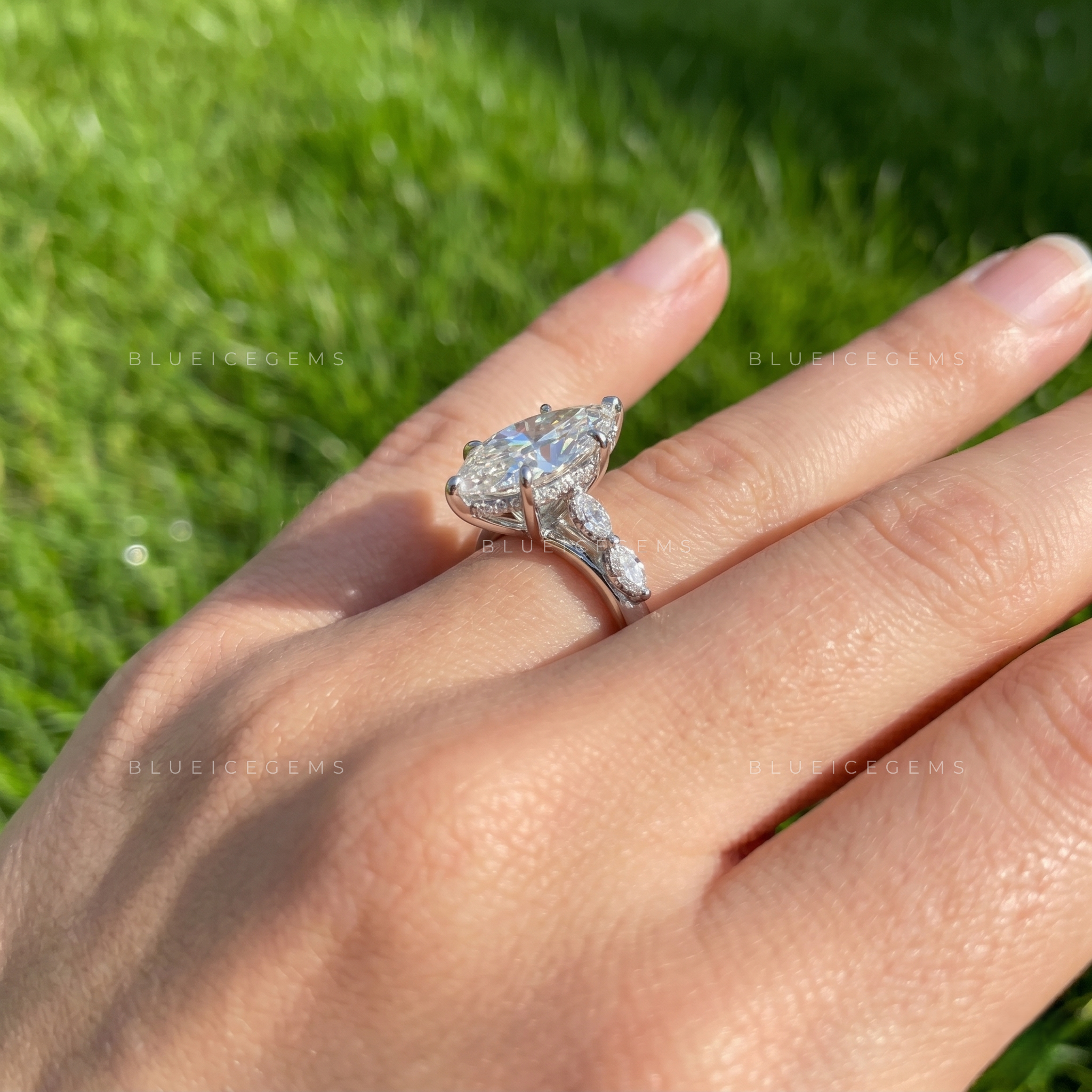 Ethereal Marquise Brilliant Cut Timeless Keepsake Wedding Ring