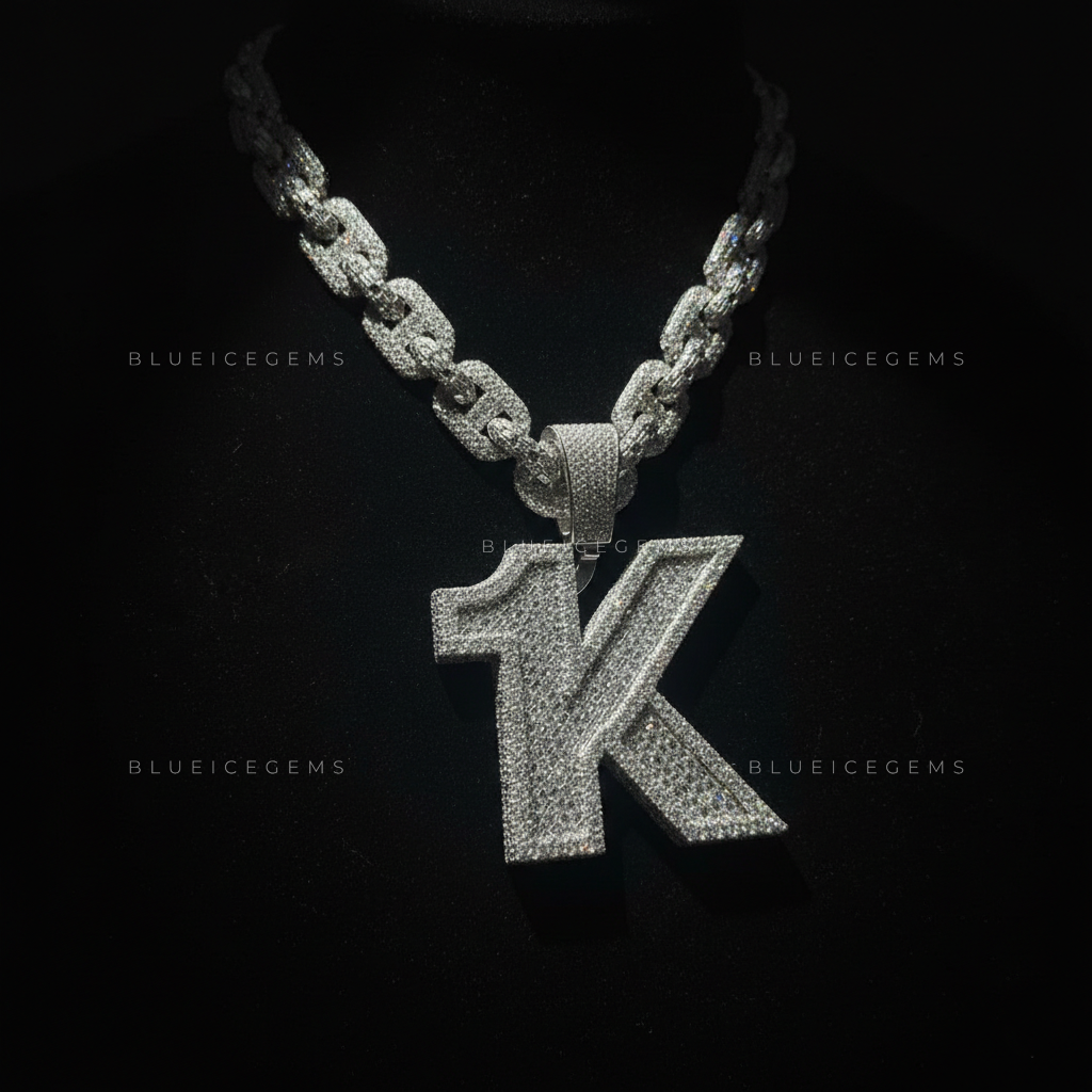 The "1K" Monolith: Baguette-Fusion Block & Gucci-Link Frost Set