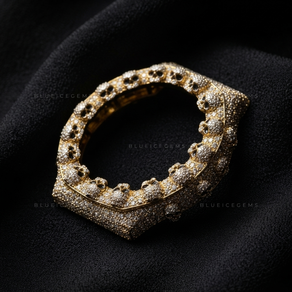 Black-Eye Skull Royale GA2100 Bezel – VVS1 Moissanite