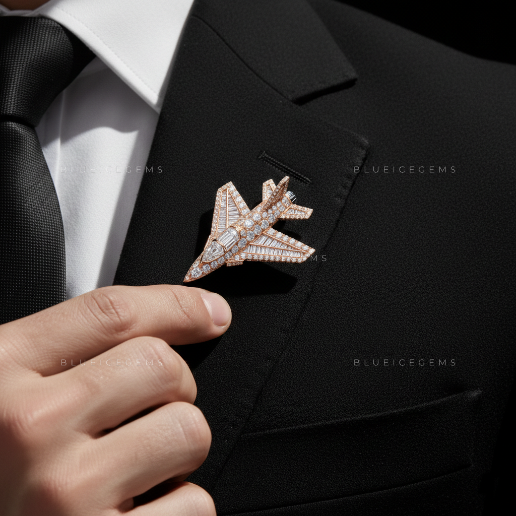 The Mach Sovereign: Bespoke Fighter Jet Statement Brooch
