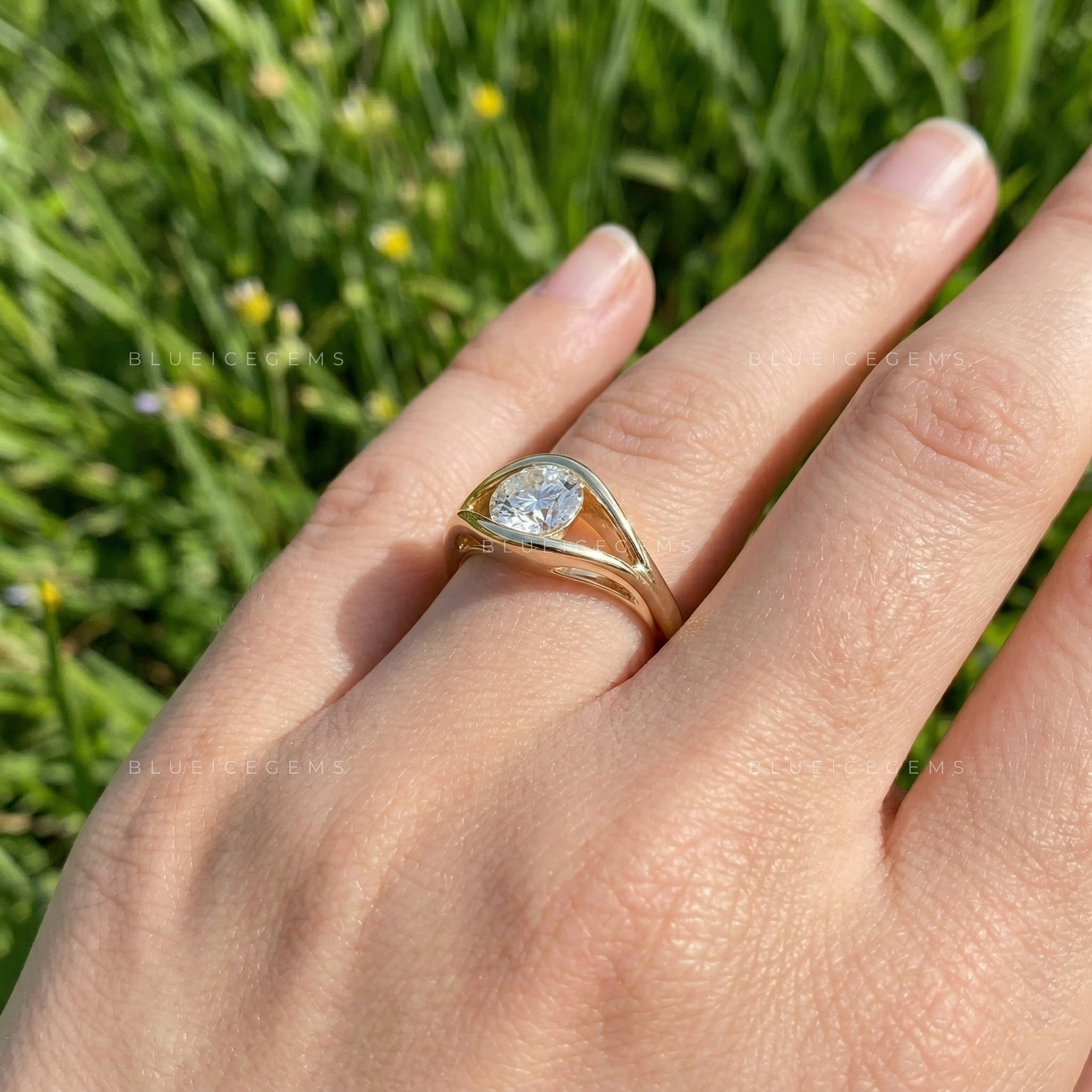 The "Protective Glow" Evil Eye Solitaire: A Modern Round Cut Icon