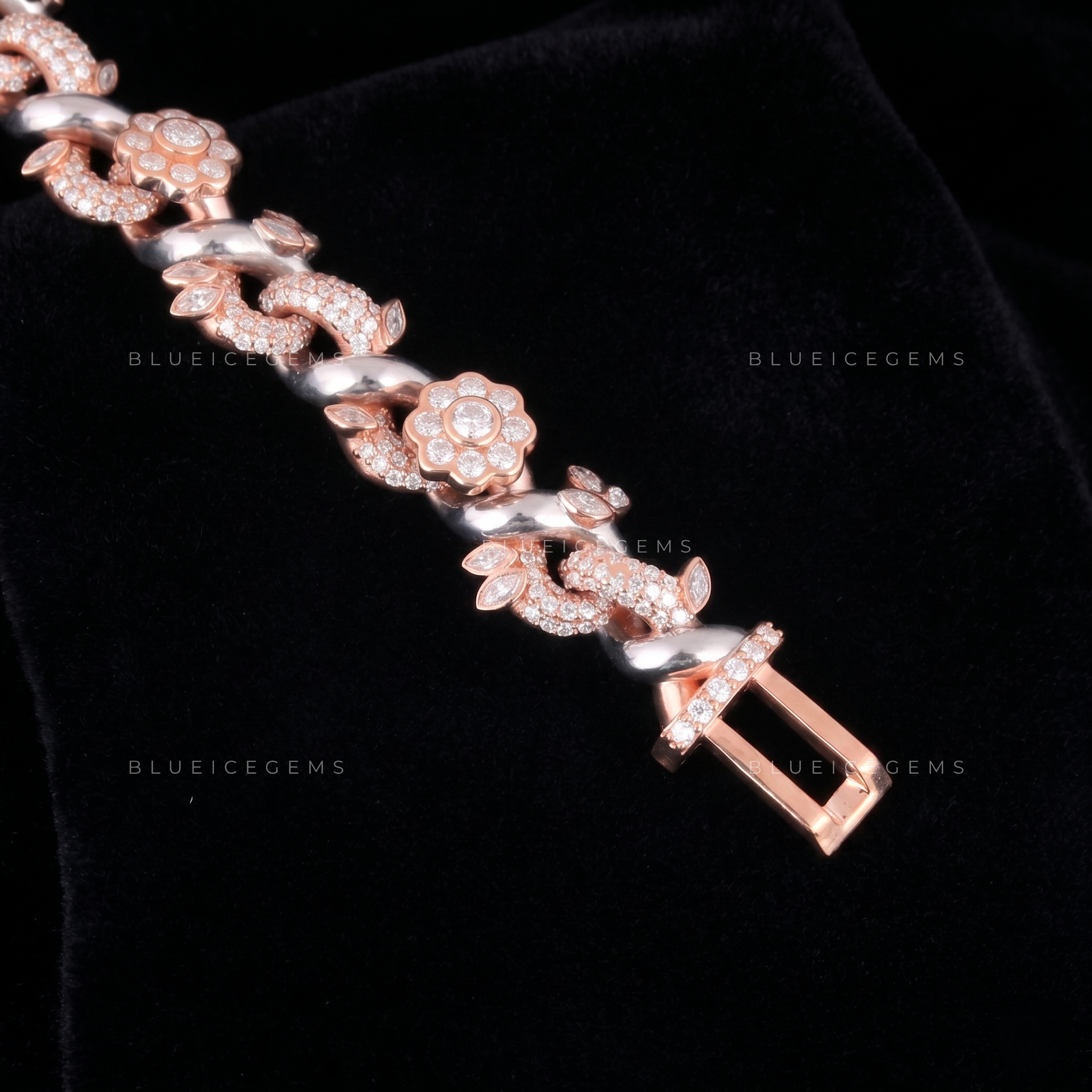 Eternal Bloom Infinity-Link 7.8-Inch Rose-Gold Brilliance