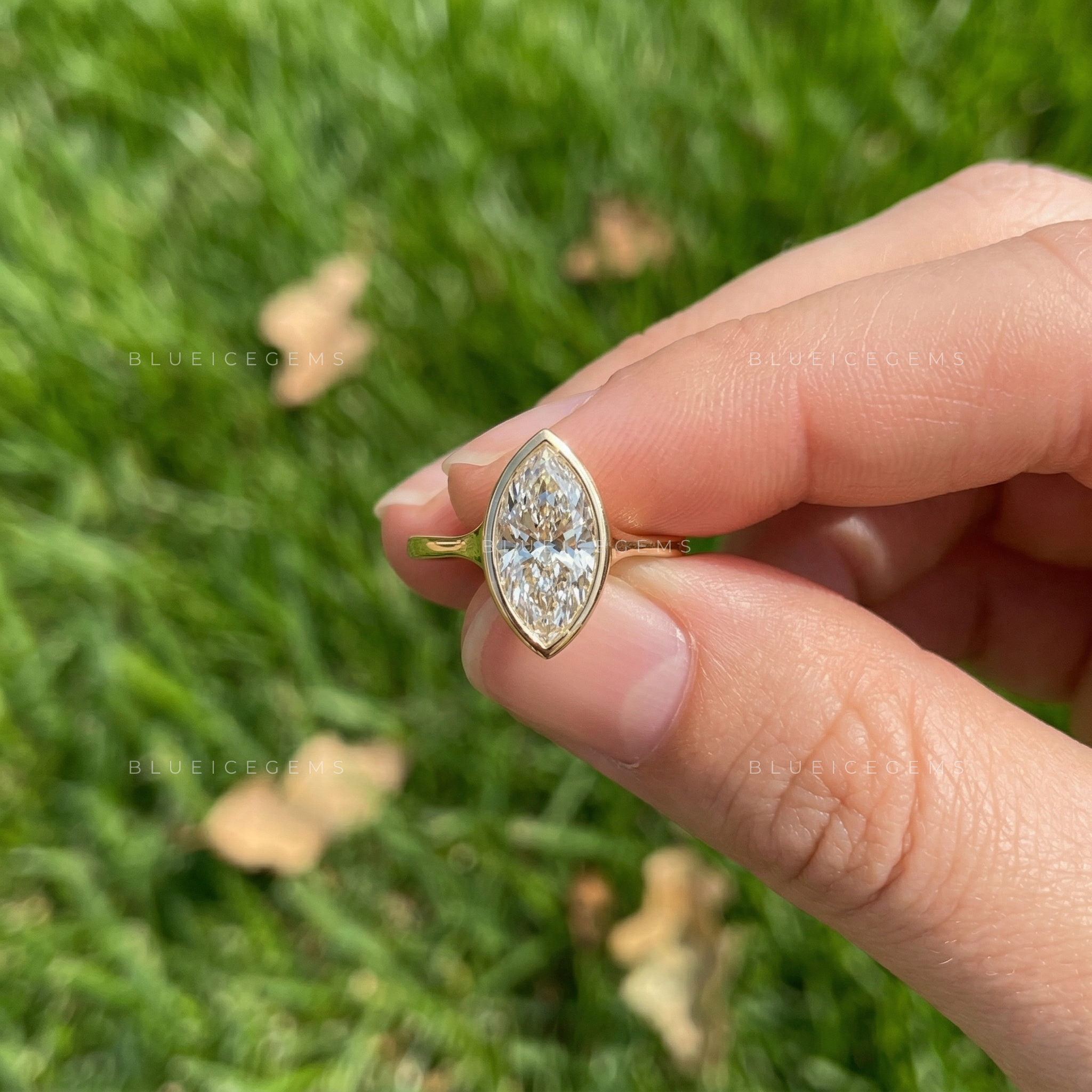 Regal Silhouette Marquise Cut Solitaire Ring