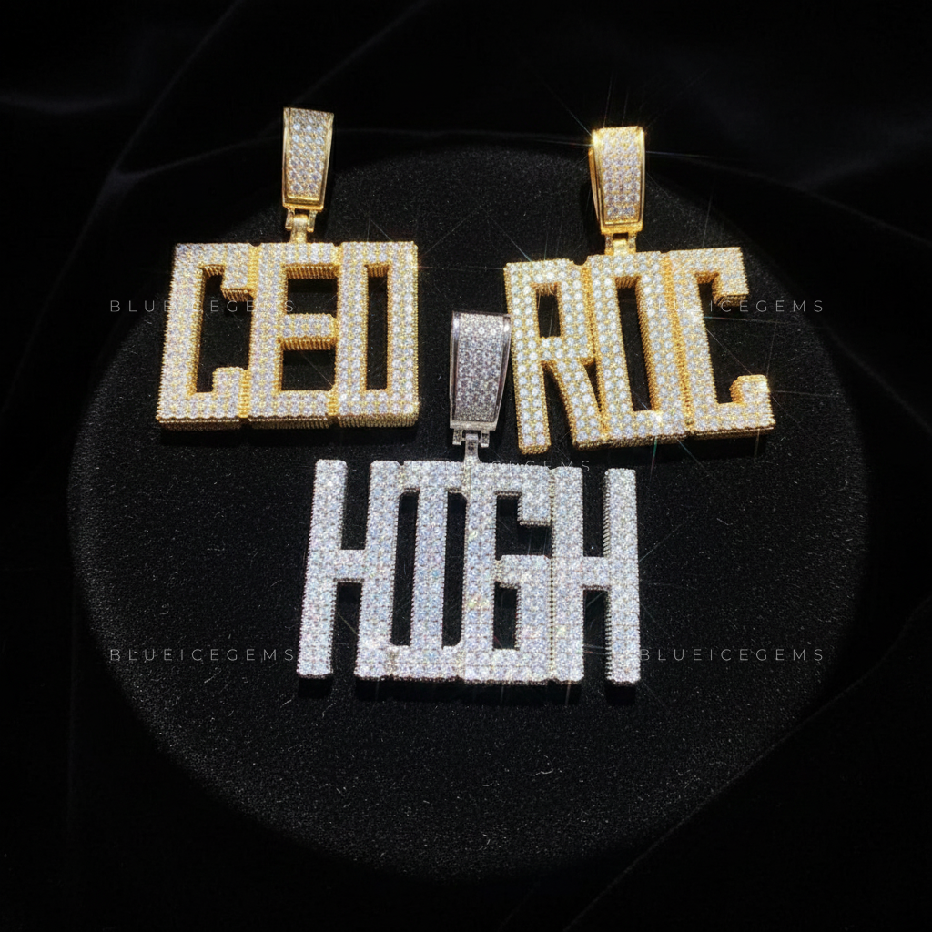 "ROC" Custom Block Name Pendant