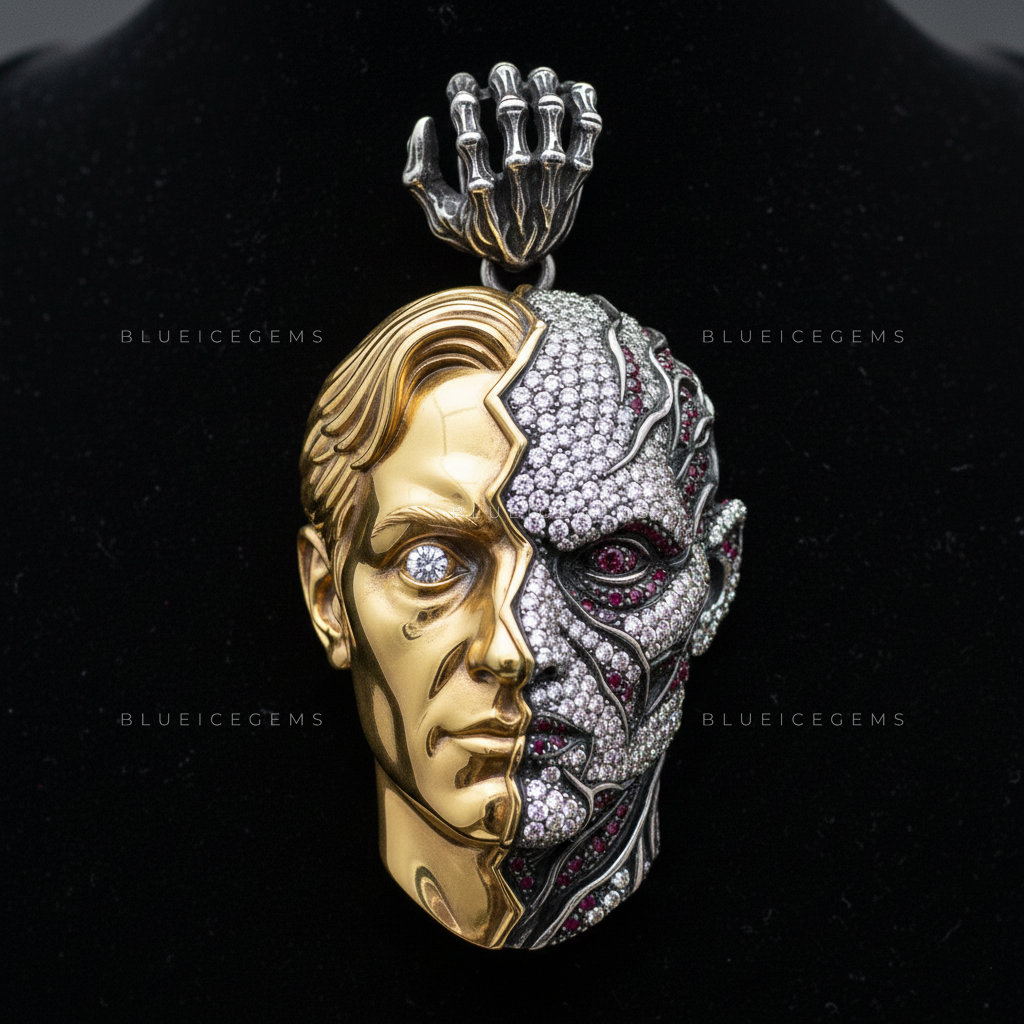 The Duality Sovereign: Polished Gold & Cyber-Organic Diamond Mutation