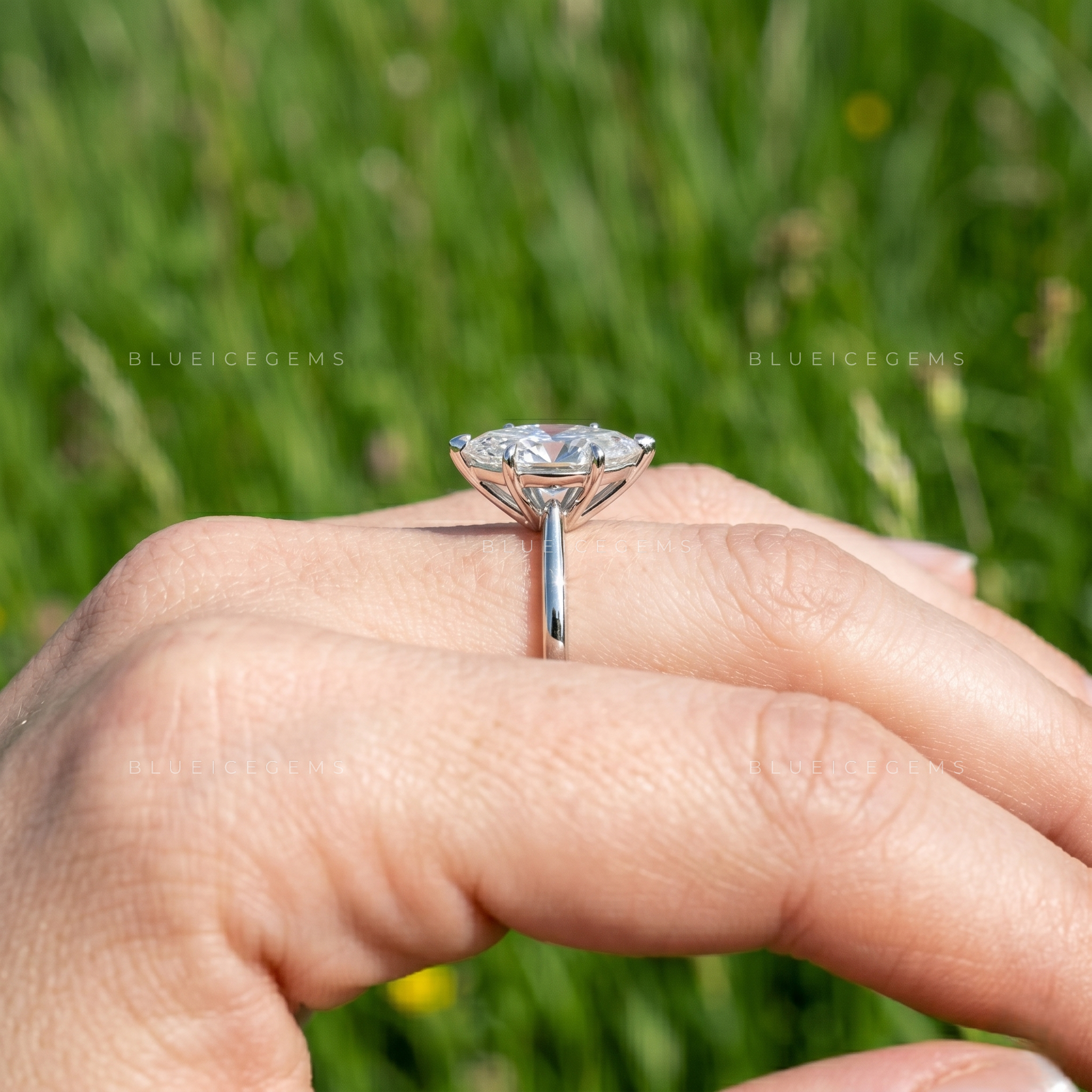 Celestial Grace Marquise Brilliant Cut Solitaire Engagement Ring