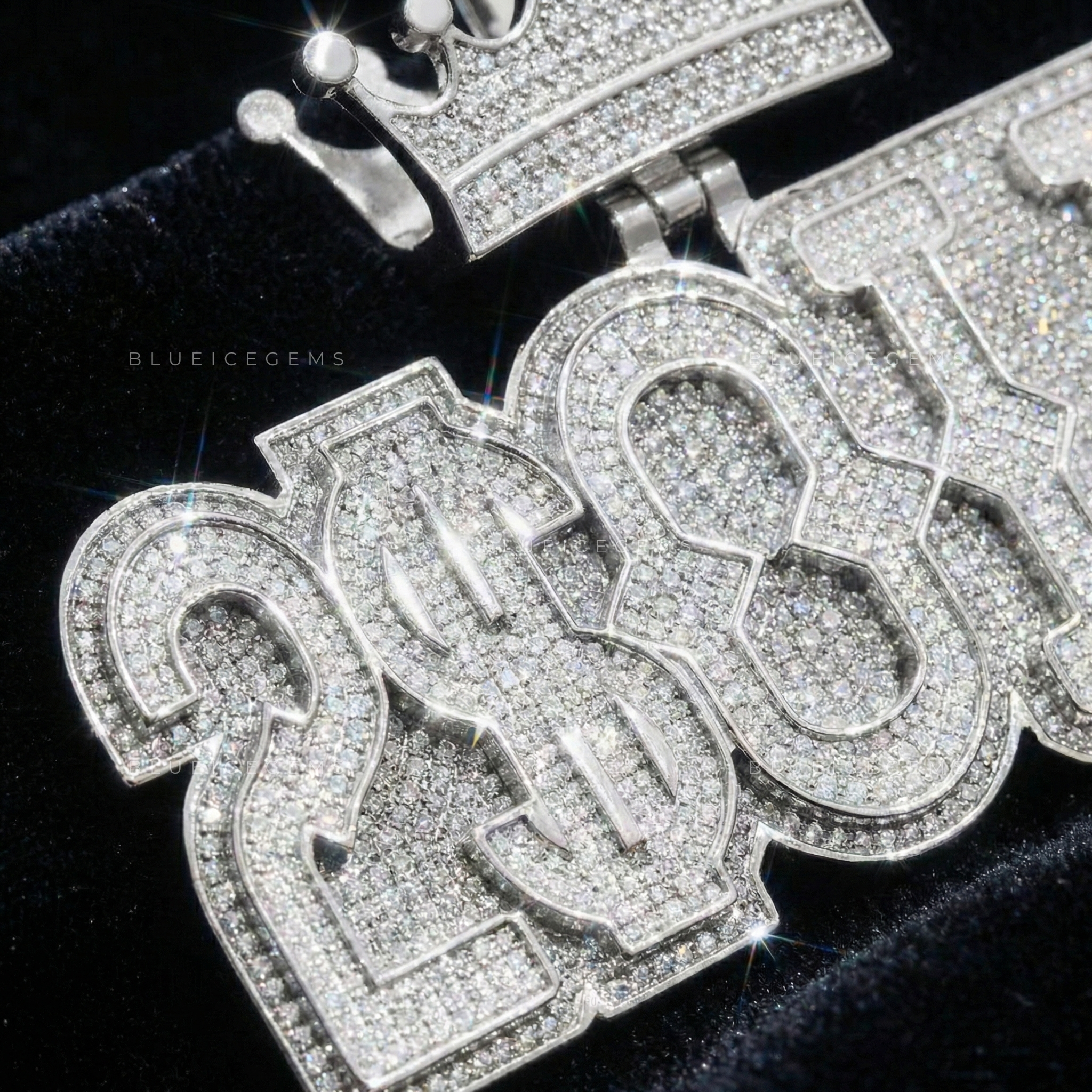 The "2$OLID" Sovereign: Crown-Topped Industrial Block Signature Pendant