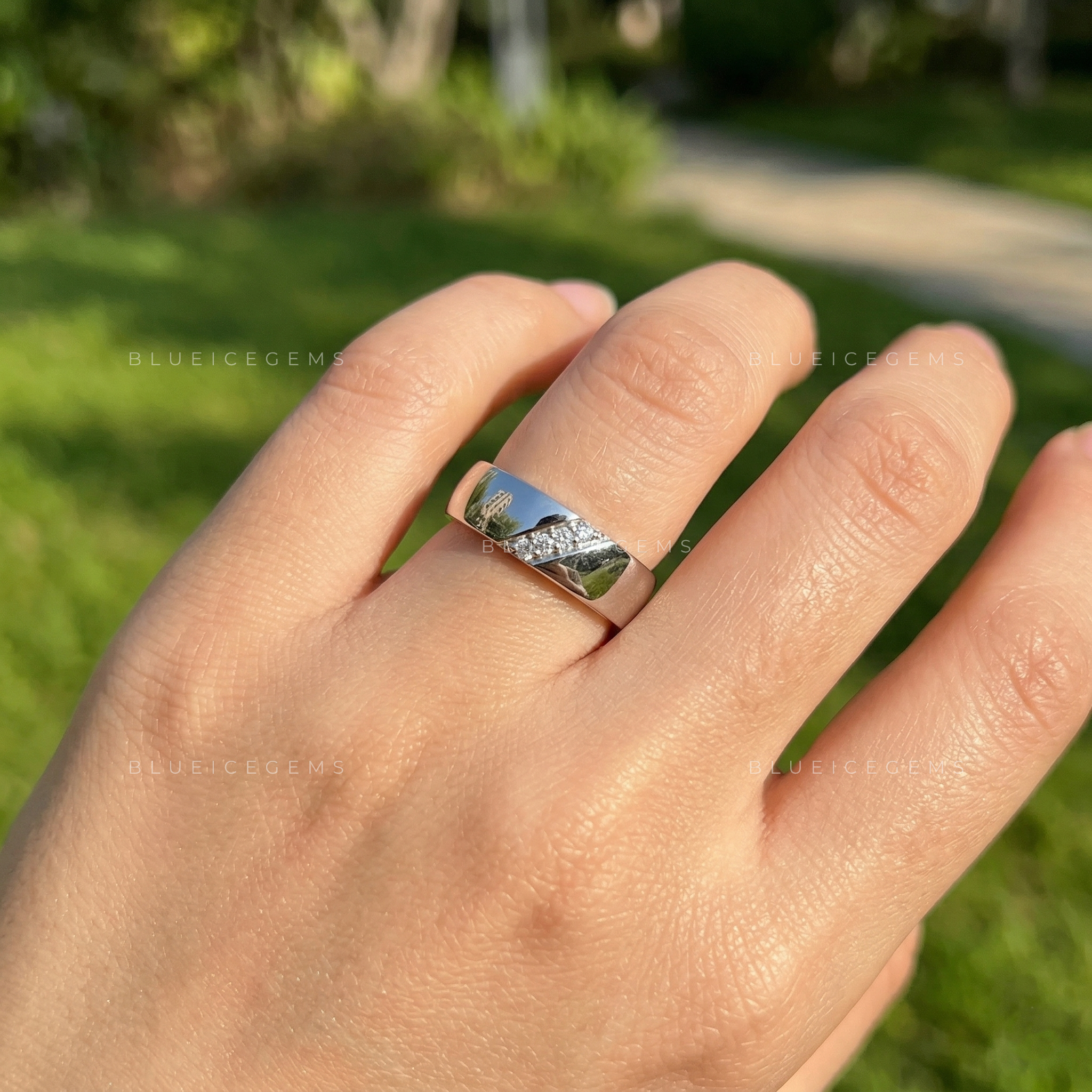 The Modern Heirloom: Bold 6MM Round Cut Statement Band for Him