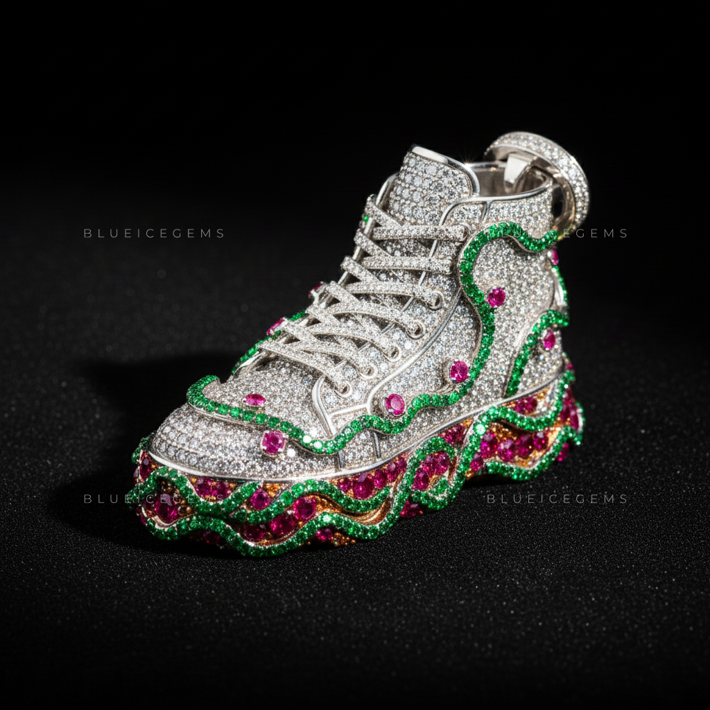 The Velocity High-Top: Emerald Wave & Ruby Core Street Icon