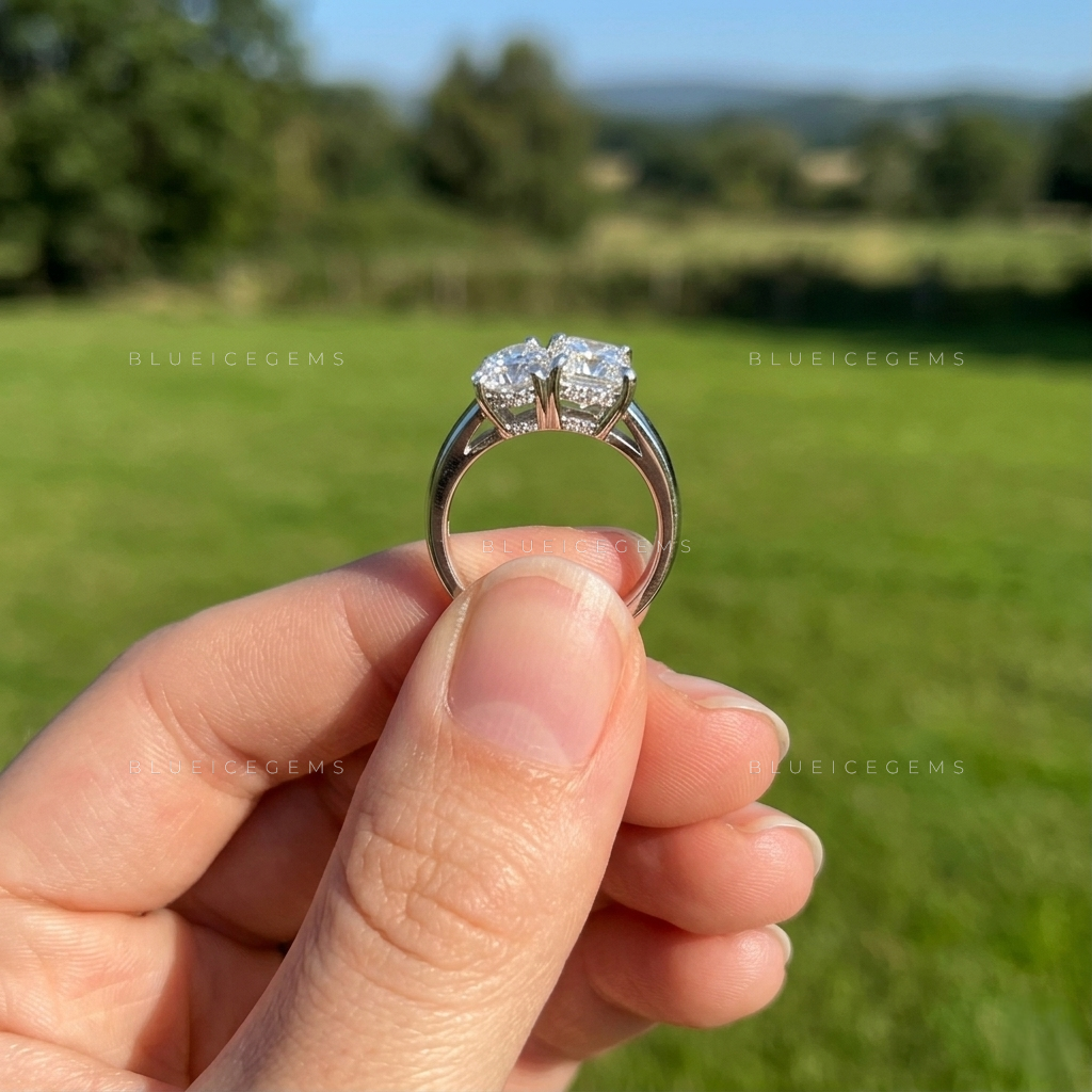 Ultra-Slim Round Solitaire Stacking Band for Her