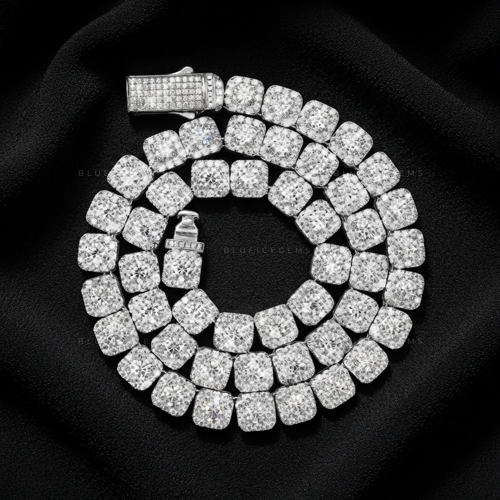 Imperial Cluster Ice Tennis Chain