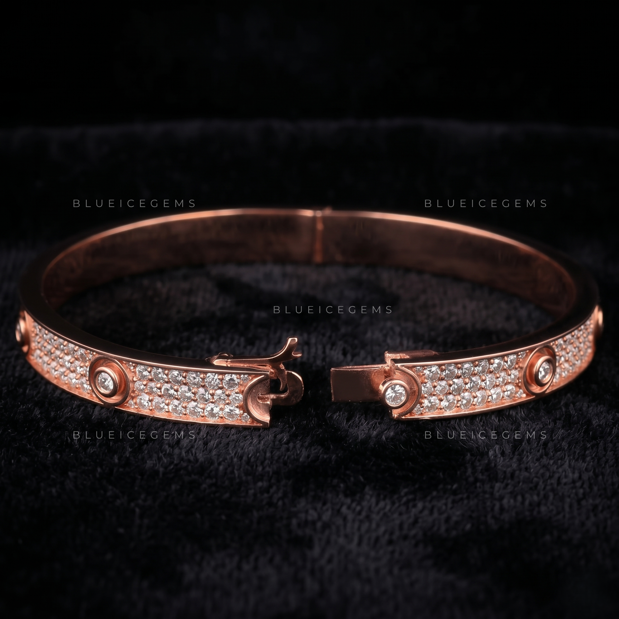 Legacy Elite Iced-Out Signature Screw-Motif Bracelet