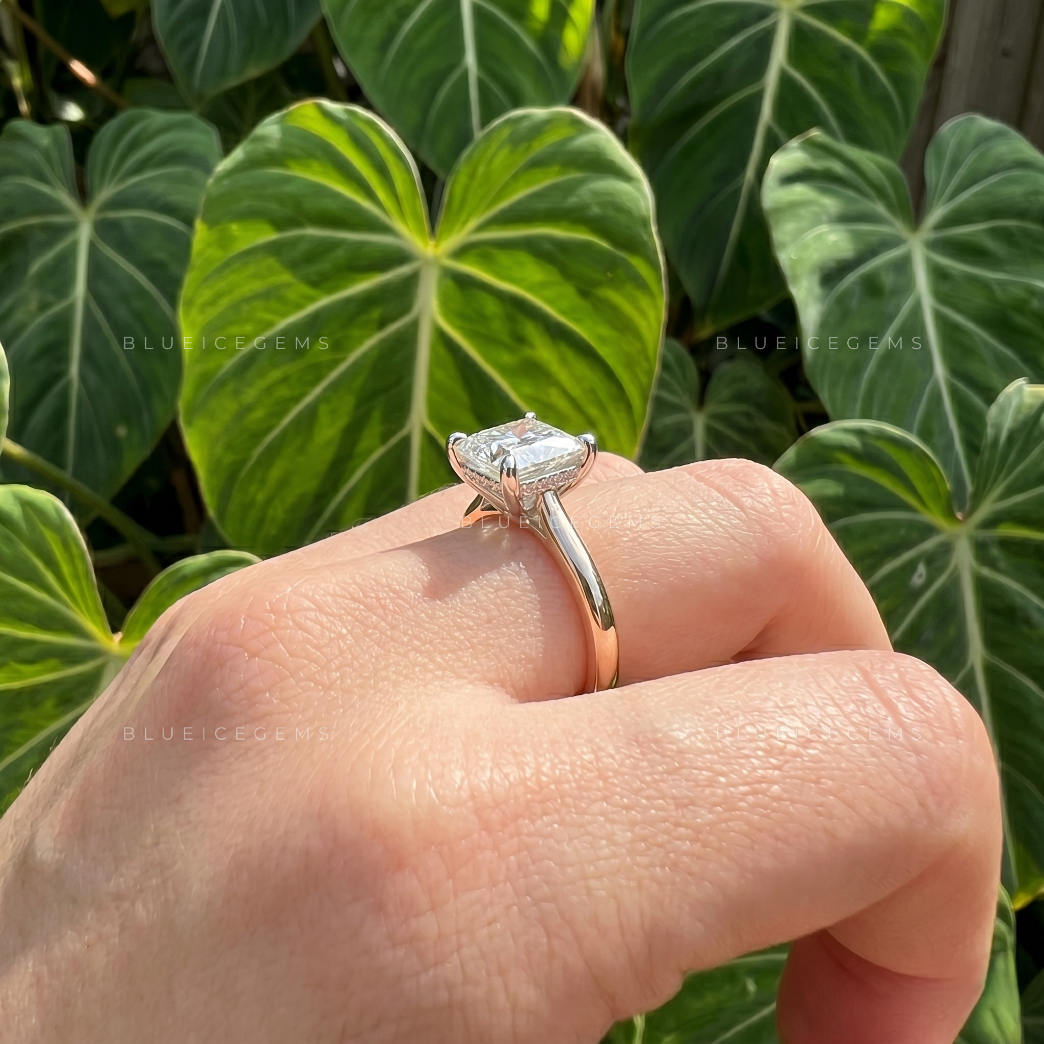 Modern Radiance Princess Cut Solitaire Engagement Ring