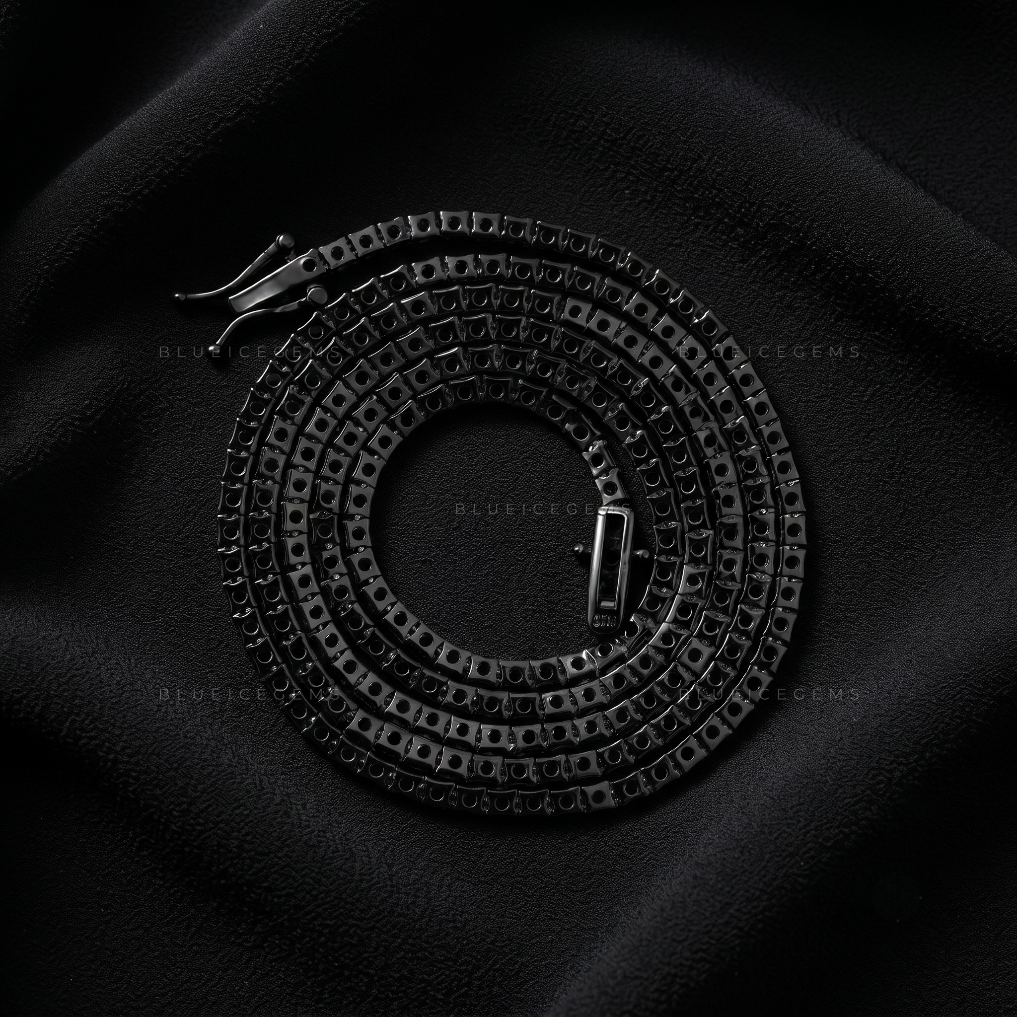Shadow Noir Tennis Chain