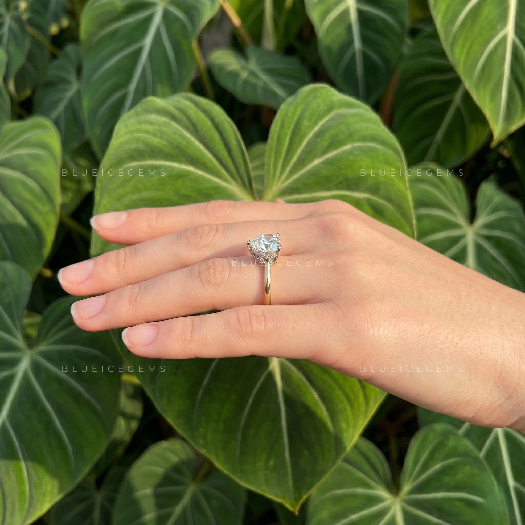 Pure Devotion Heart Cut Solitaire Engagement Ring