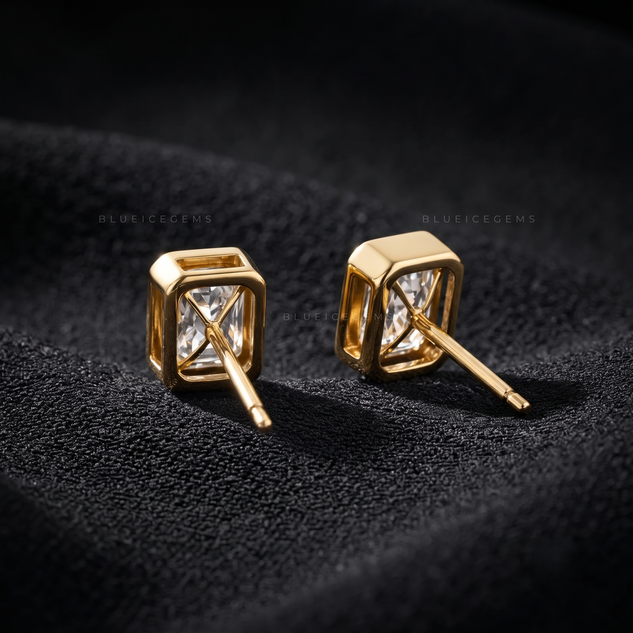 Aurelis Radiant-Cut Lab-Grown Diamond Stud Earrings