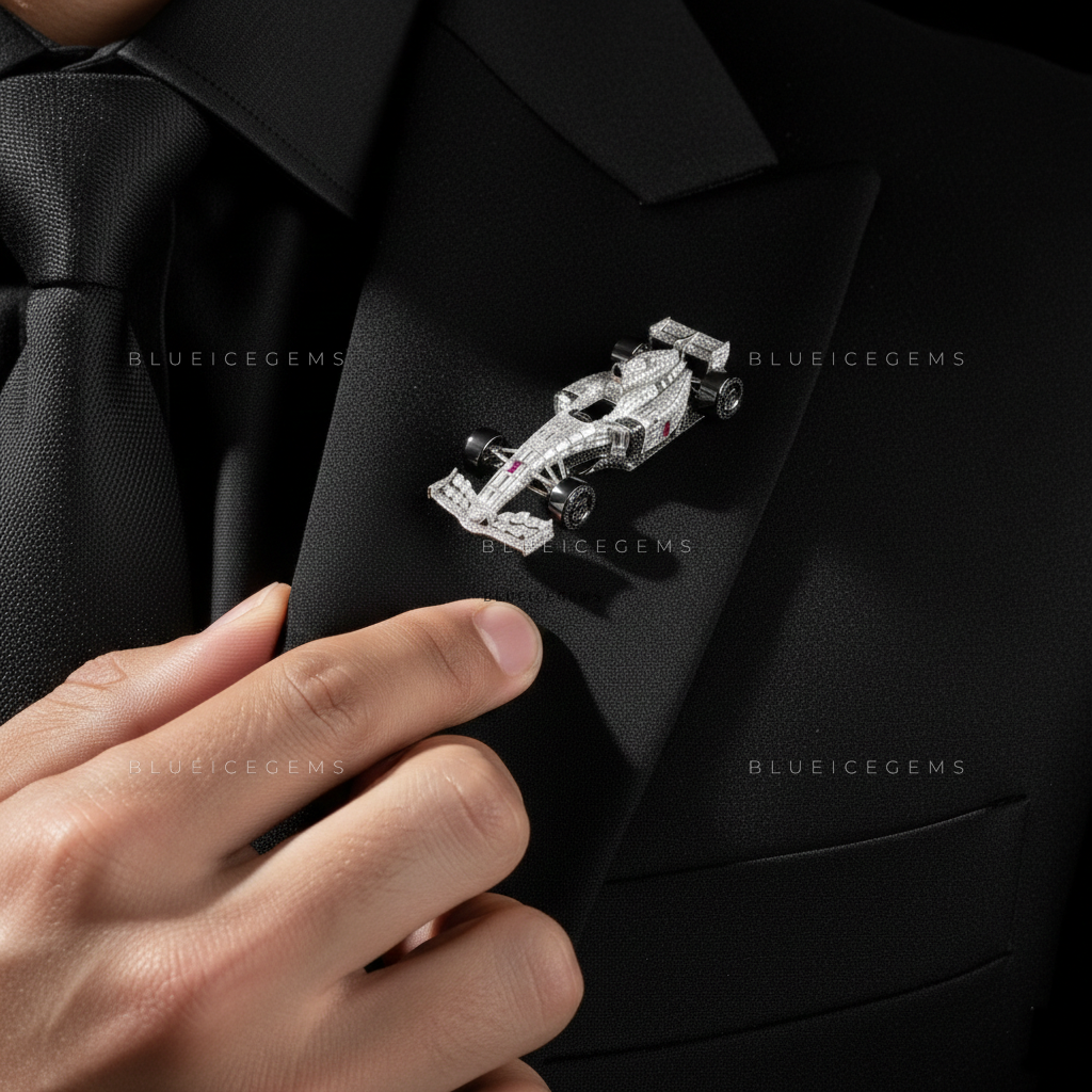 The Velocity Vanguard: Bespoke Formula Statement Brooch