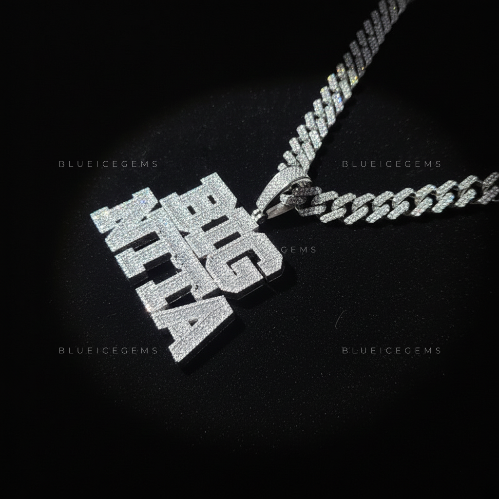 "BIG NITTA" Two-Tier Custom Block Pendant