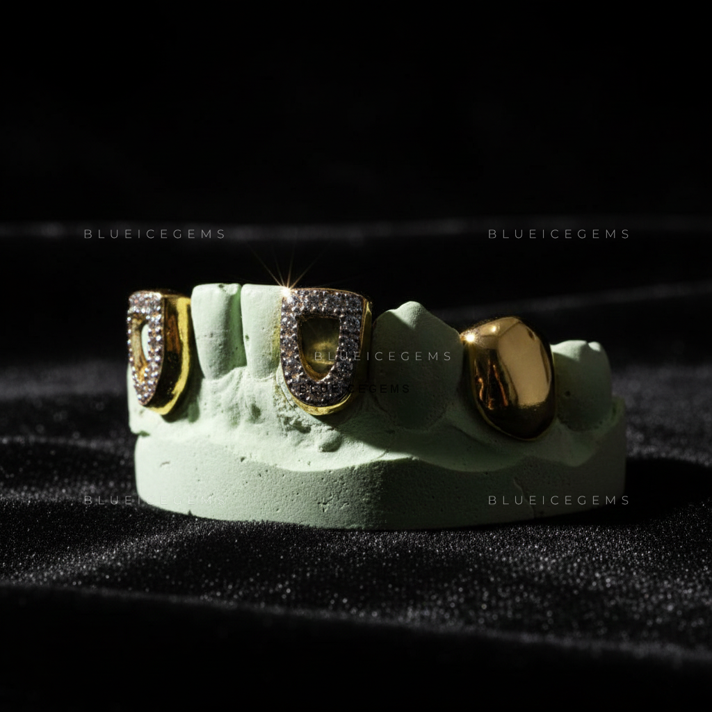 The Halo-Frame Iced Out Grillz