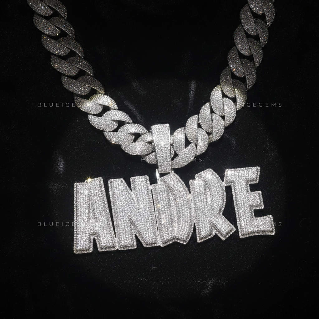 "ANDRE" Custom Bold Block Pendant