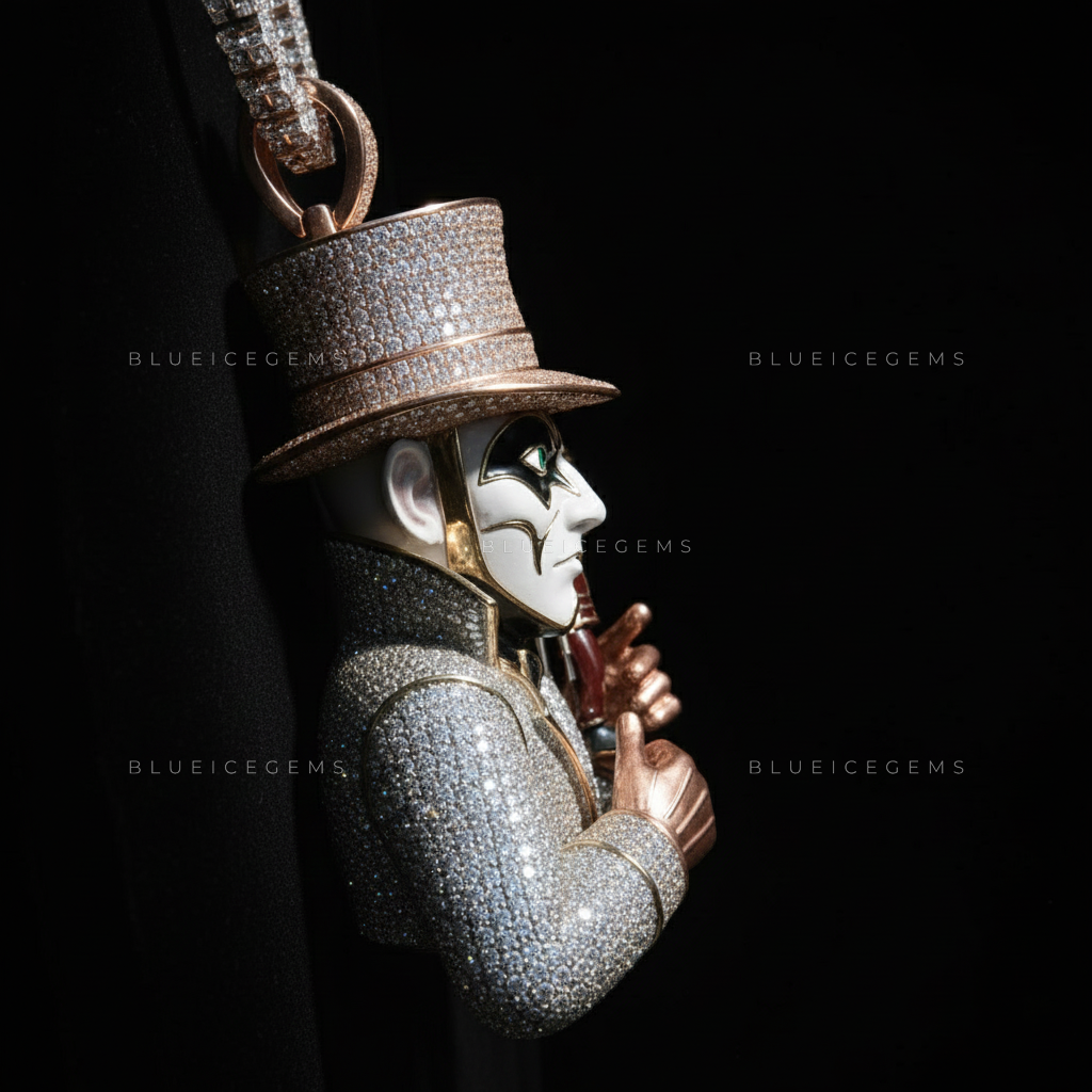 The Marionette Master: Rose Gold Top-Hat & Diamond-Inlay Puppeteer Sovereign