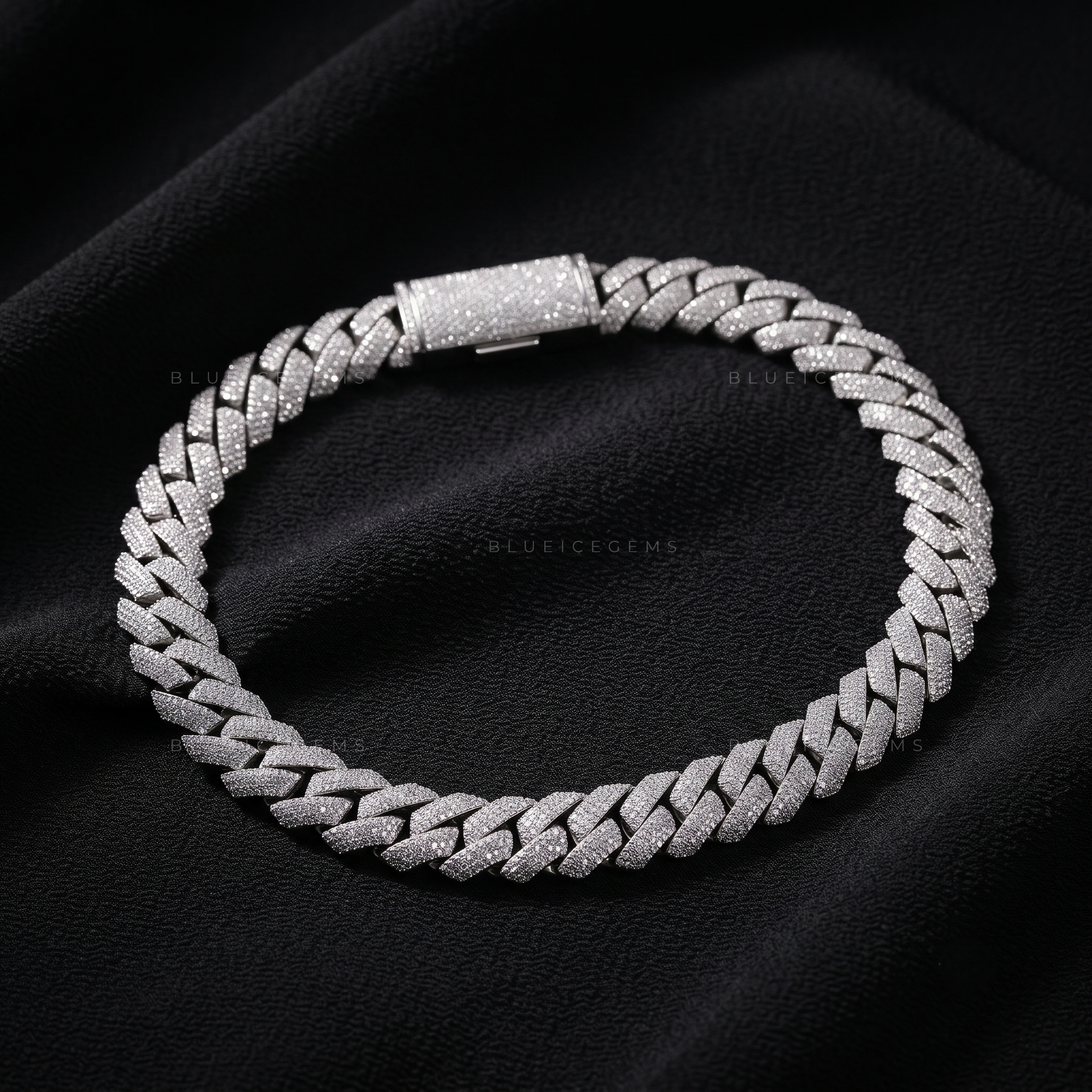 Sovereign Four-Row Diamond Cuban Chain