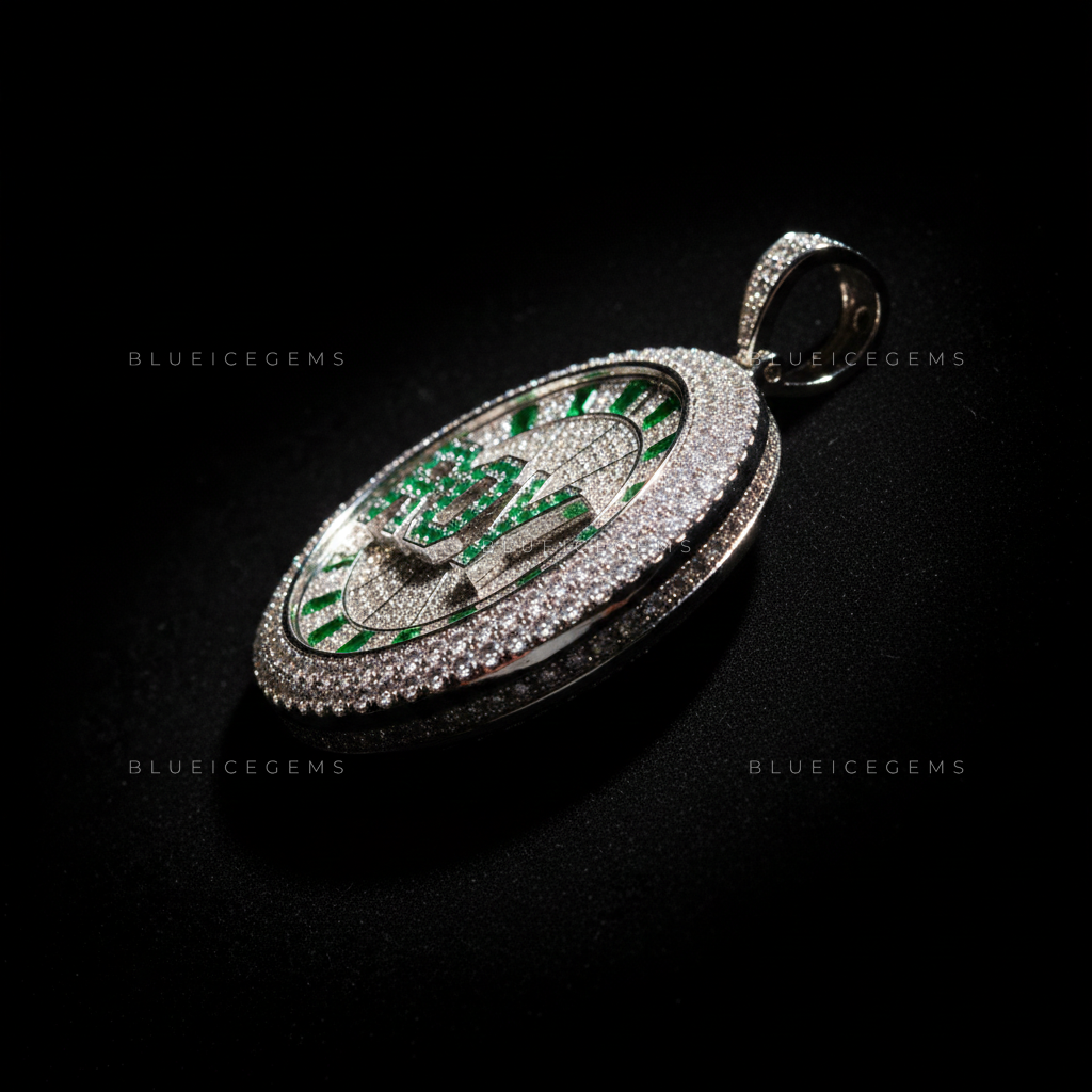 The "ROY" Chronograph: Emerald-Flooded Script & Baguette-Dial Medallion