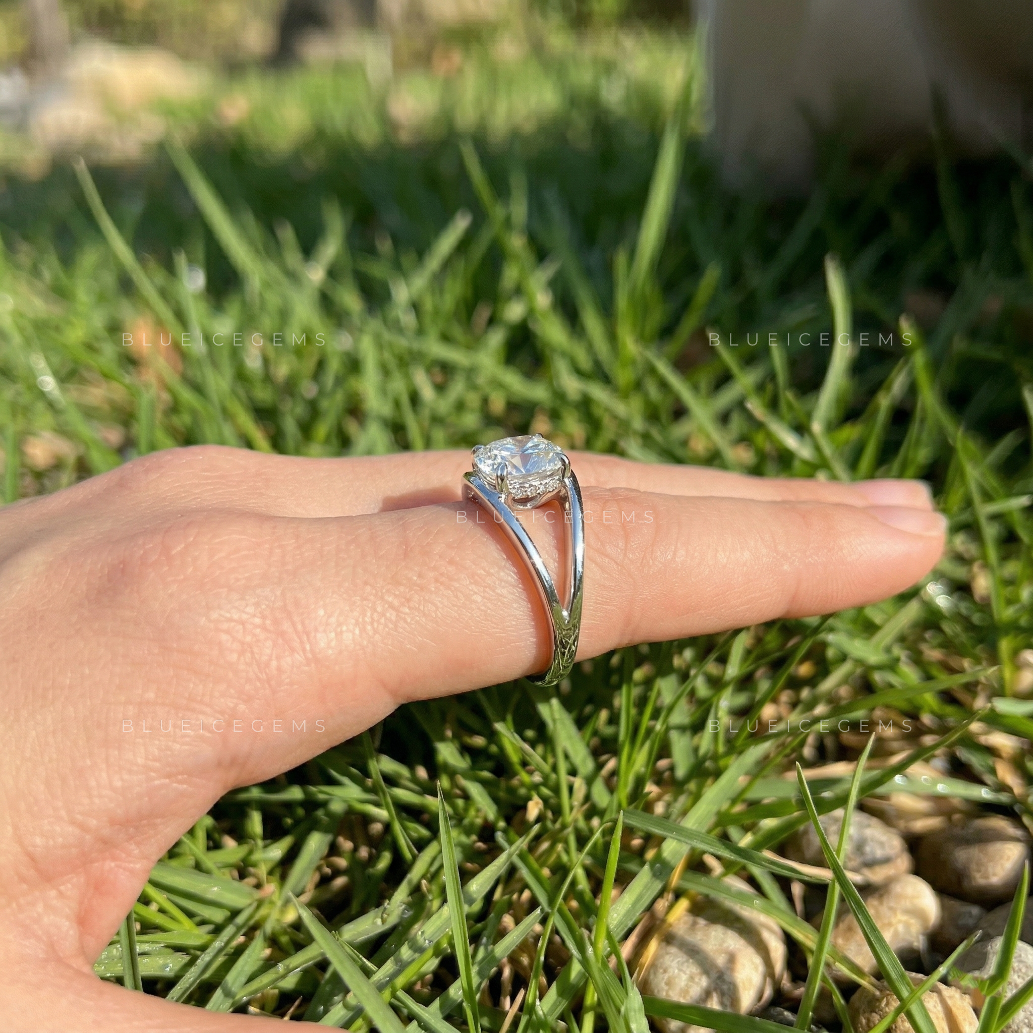 Vintage Heritage Cushion Old Mine Cut Solitaire Ring