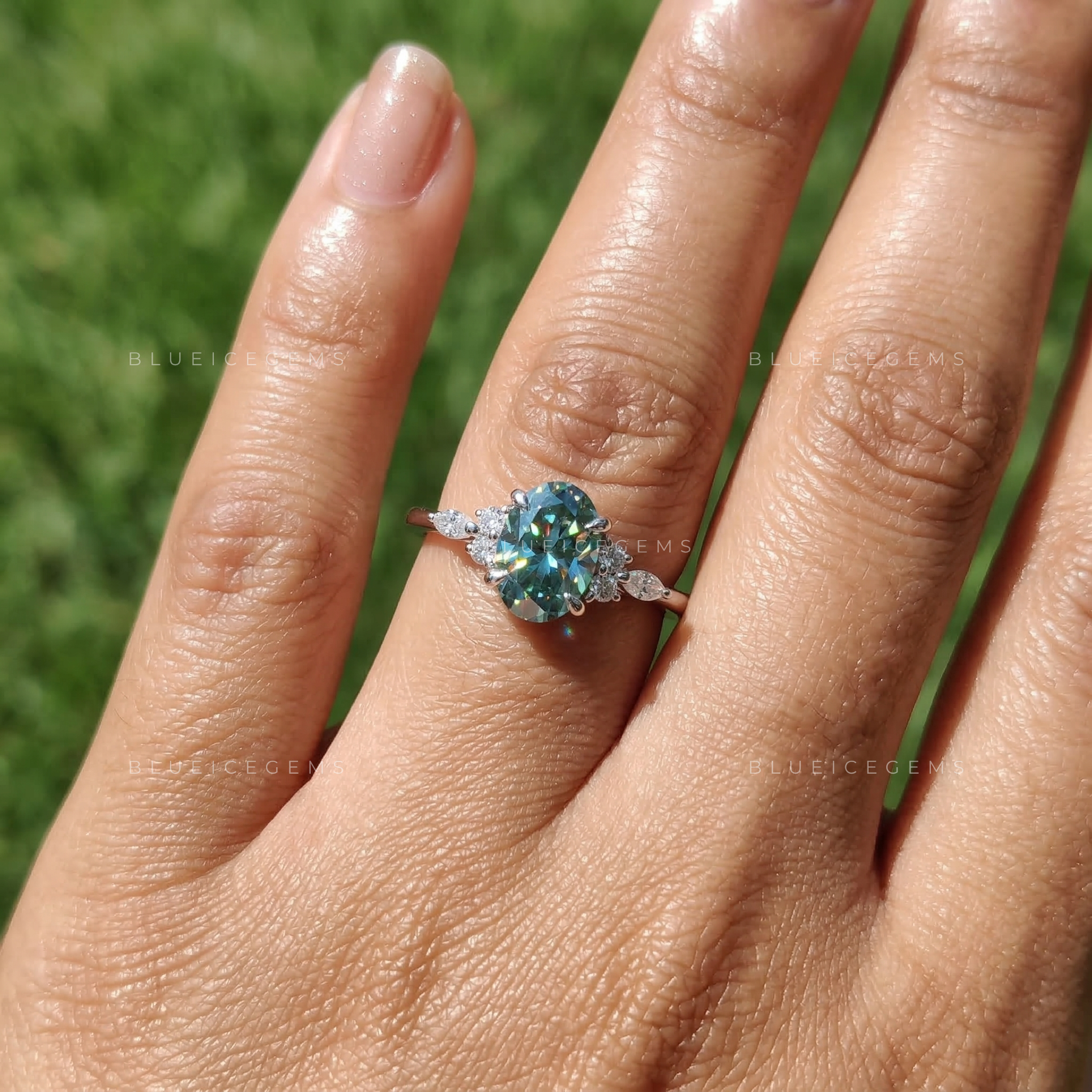 Vintage Oval Cut Engagement Ring