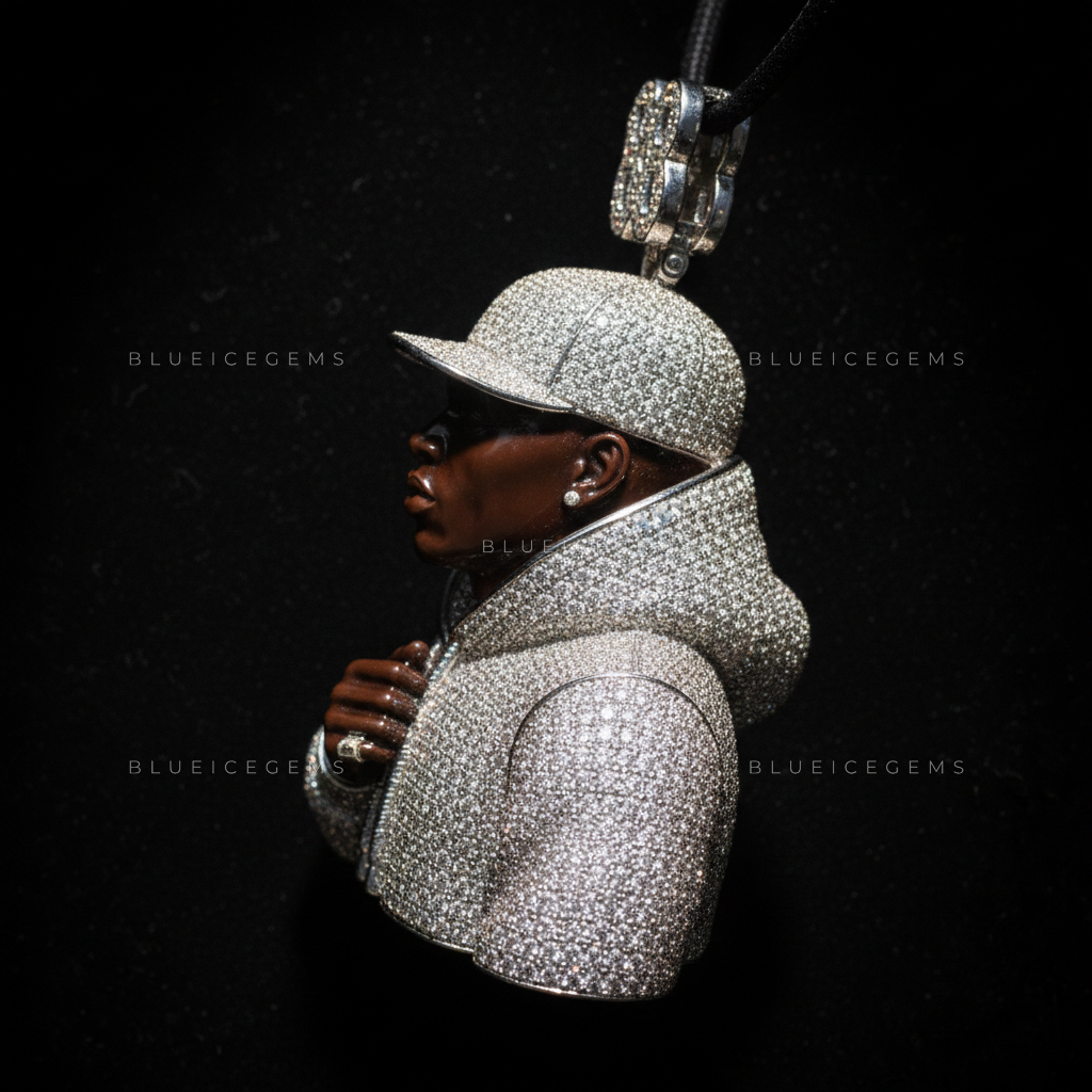 The "88" Legacy Portrait: 3D Urban Figurine & Diamond-Hoodie Sovereign
