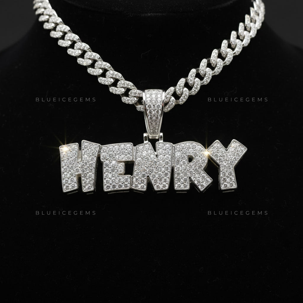 "HENRY" Custom Block Name Pendant