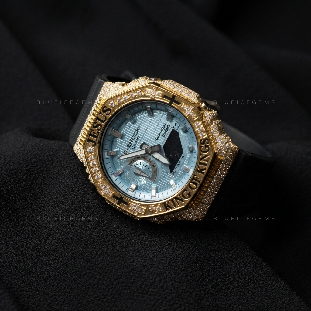 Kingdom Cross Royale Watch – 8.912 CT Moissanite