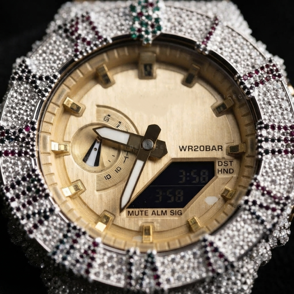 Fortune Crown Dollar Watch – VVS1 Moissanite