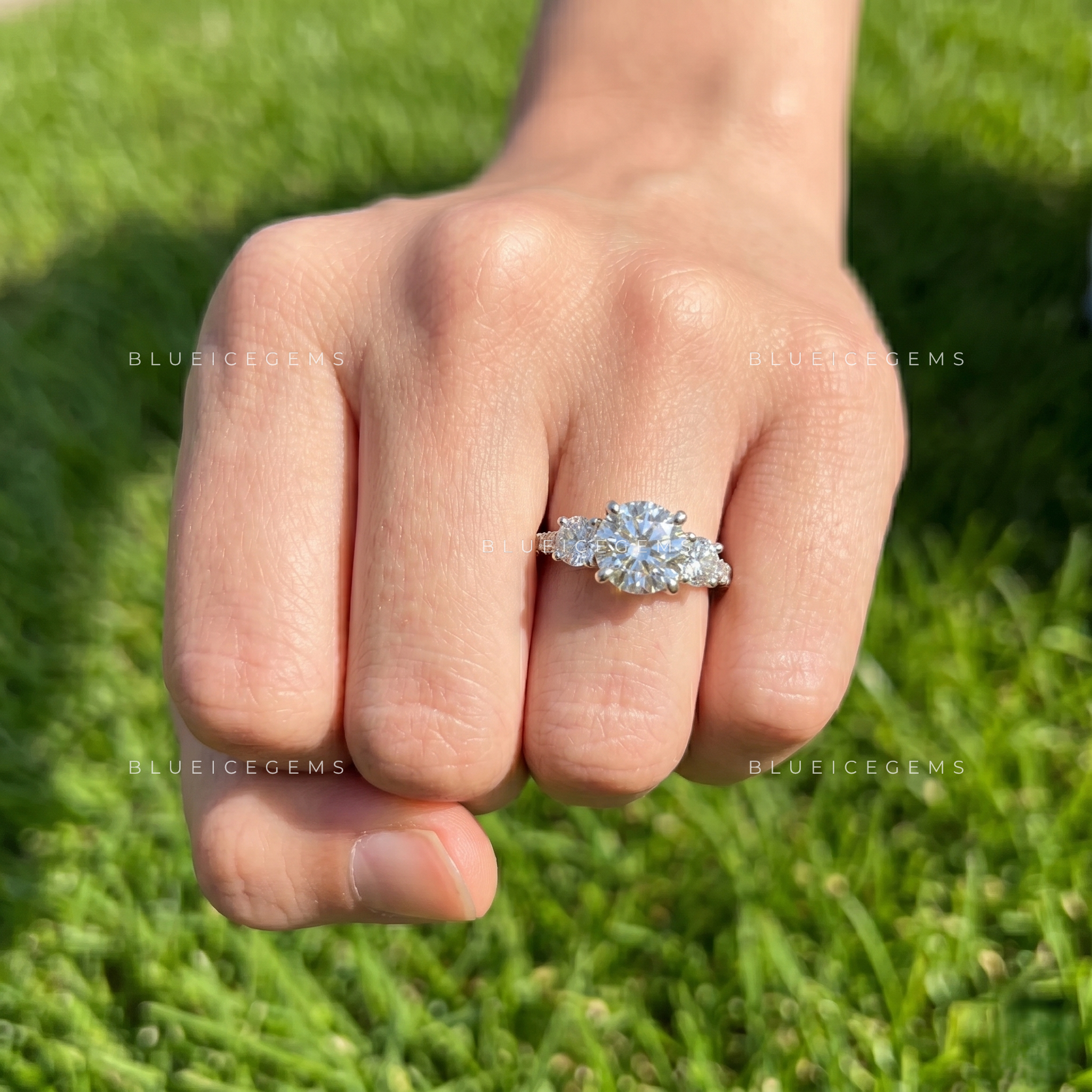 Infinite Sparkle Round Cut Multi-Stone Engagement Ring