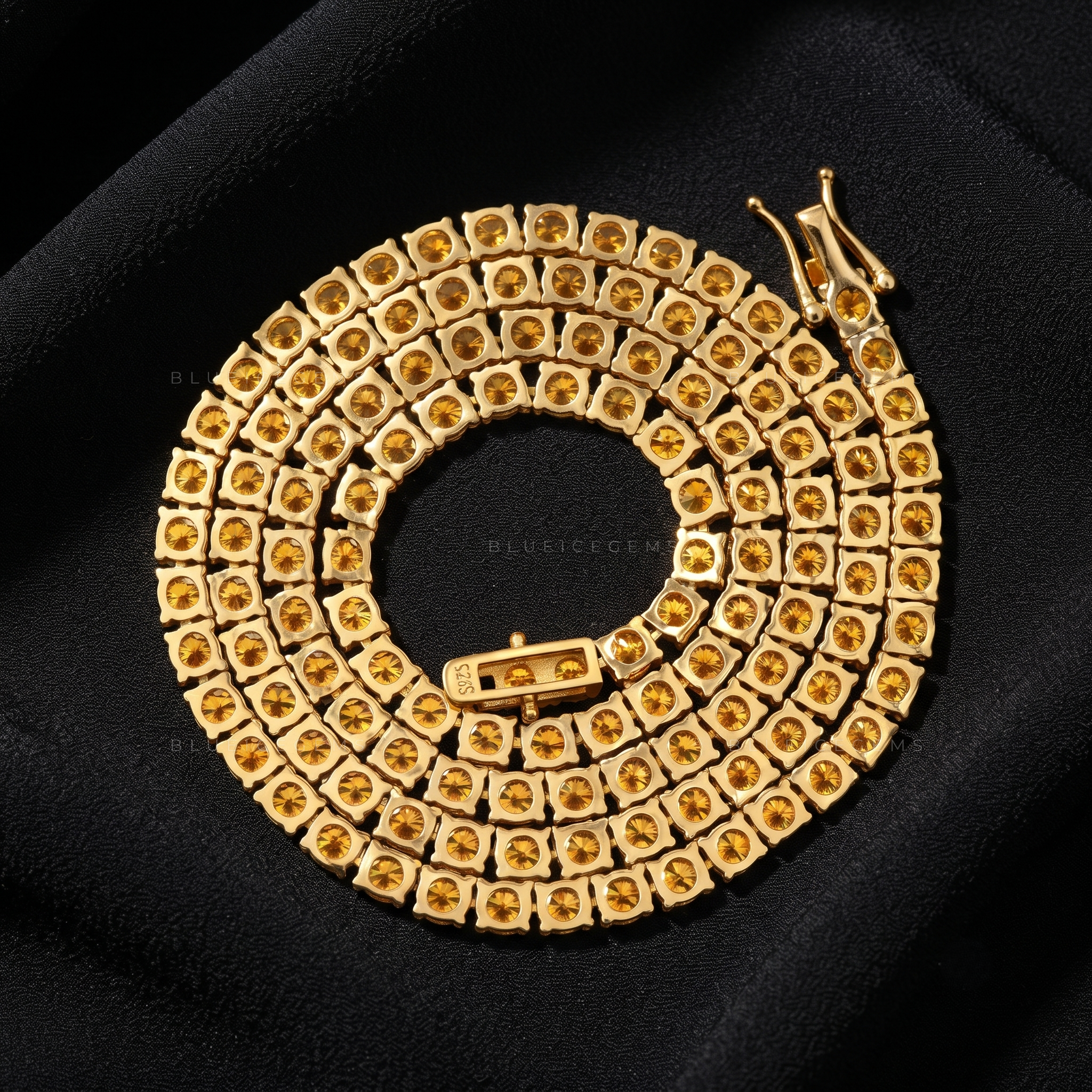 Golden Radiance Tennis Chain