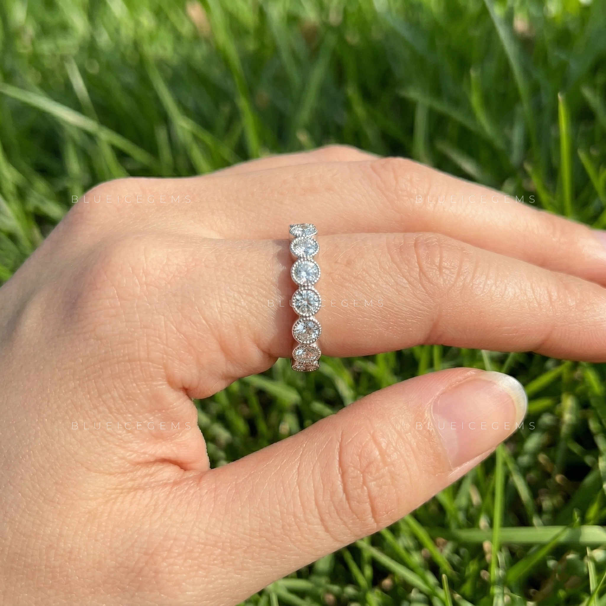 Celestial Radiance Round Brilliant Cut Eternity Band